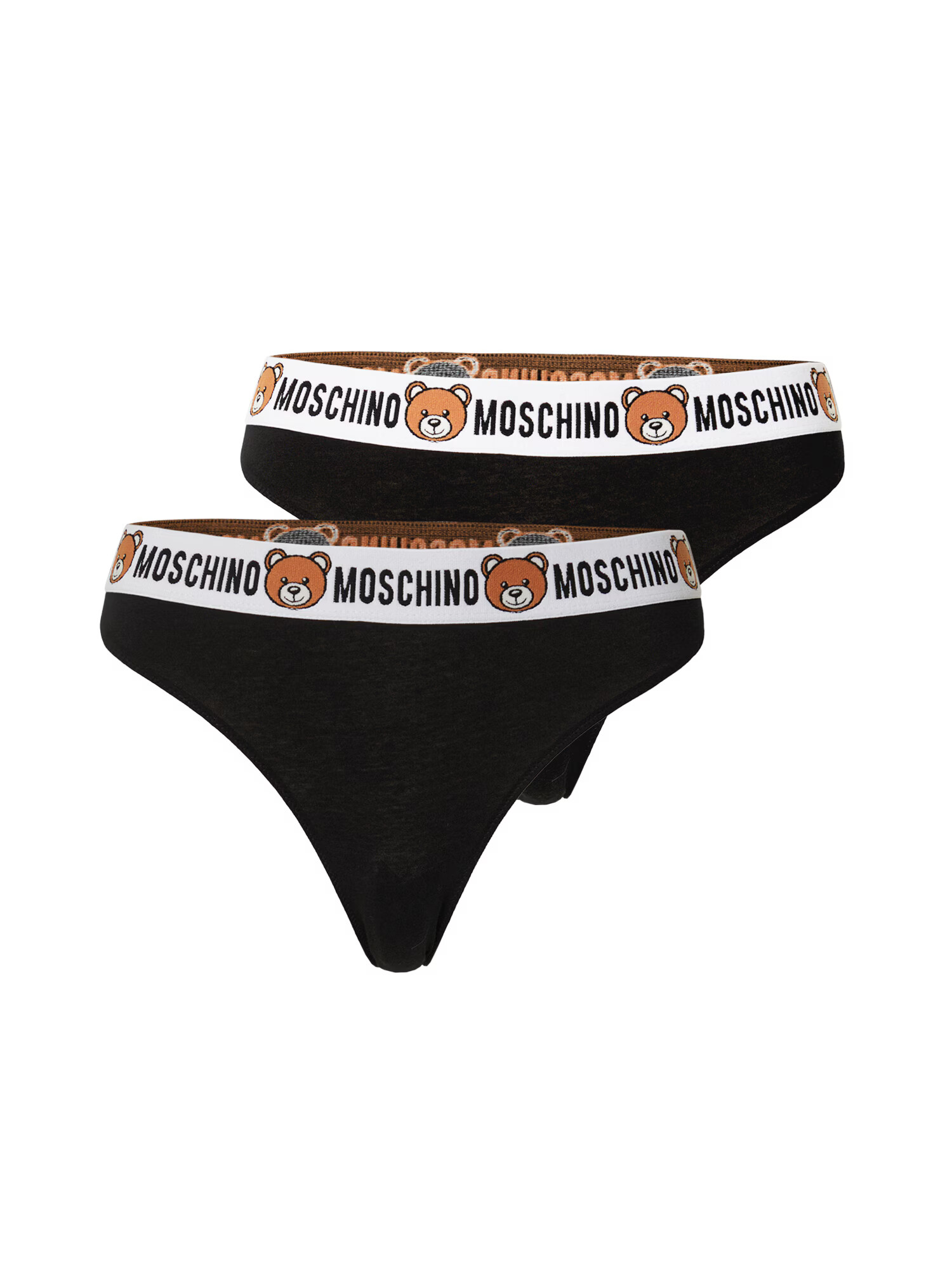 Moschino Underwear Spodnje hlačke rjava / črna / bela - Pepit.si