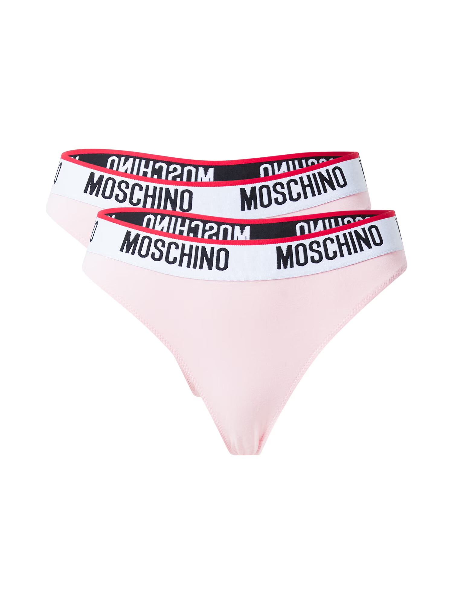 Moschino Underwear Tangice roza / roza / črna / bela - Pepit.si