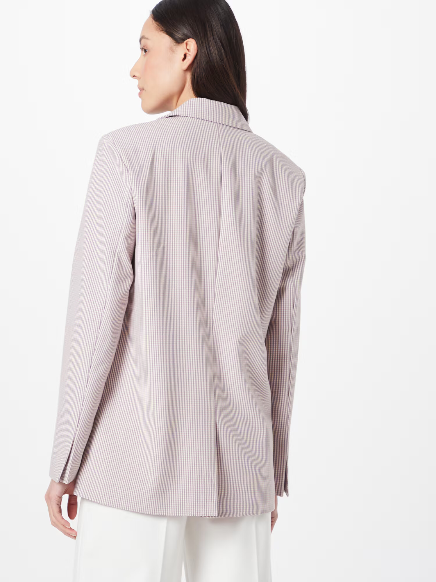 MOSS COPENHAGEN Blazer 'Jaida' lila / temno liila / bela - Pepit.si