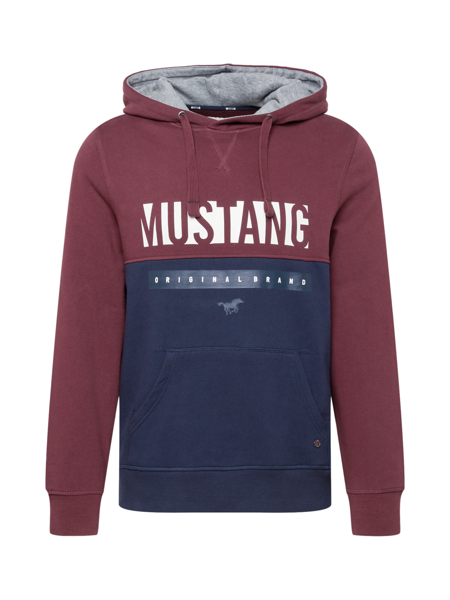 MUSTANG Majica 'Bennet H Logoprint' lila / modra - Pepit.si