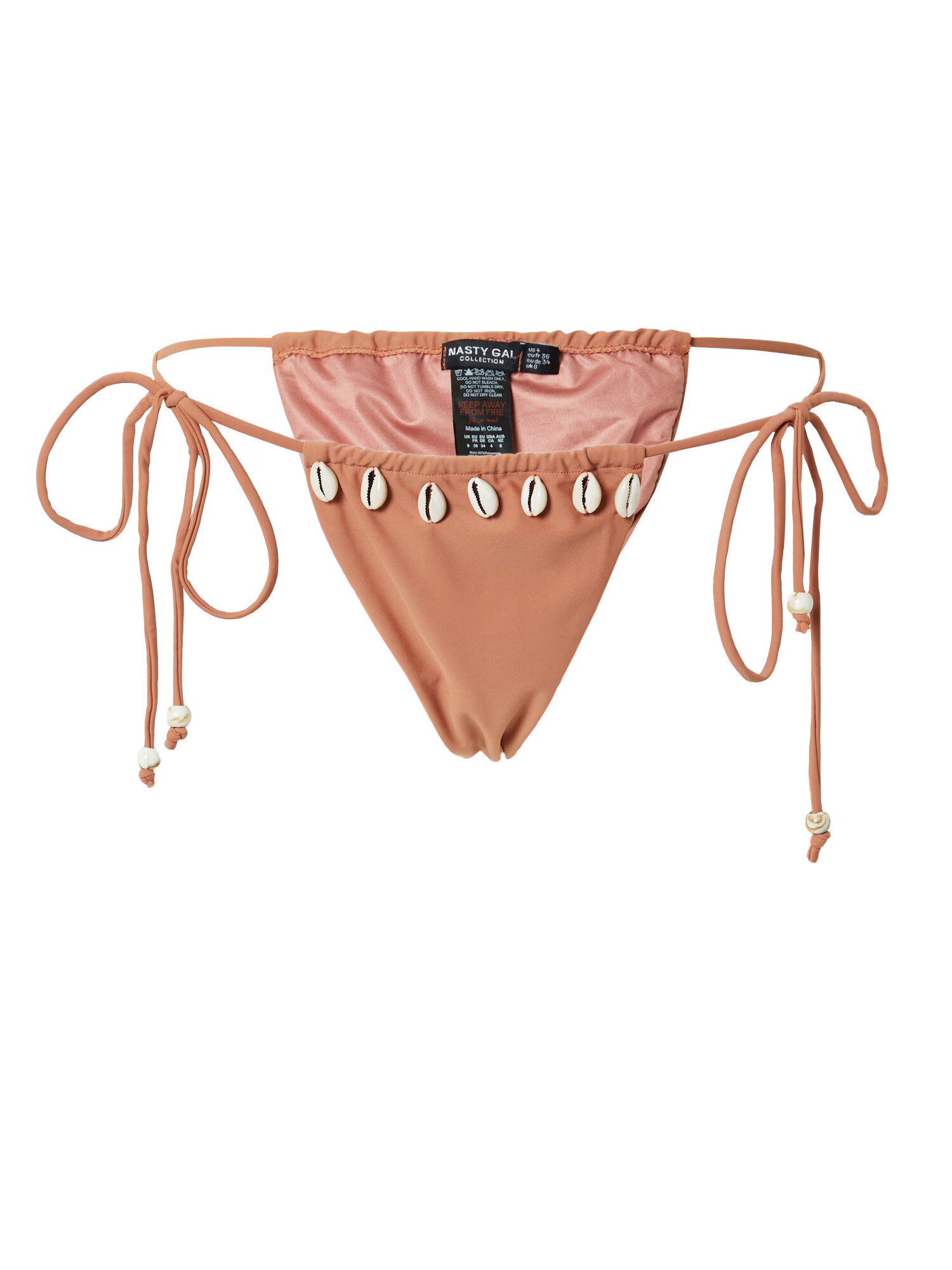 Nasty Gal Bikini hlačke rjasto rjava - Pepit.si