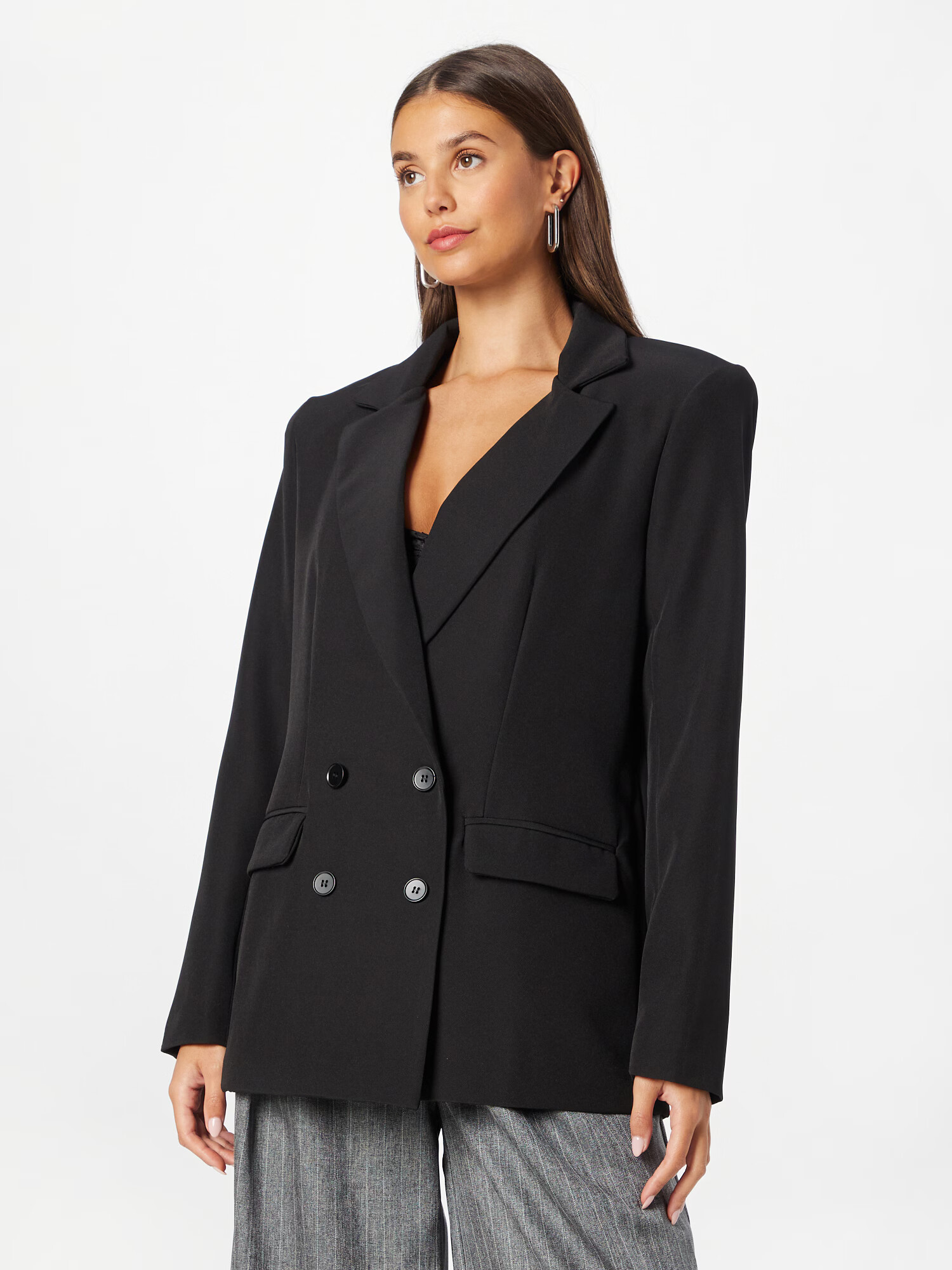 Nasty Gal Blazer 'Out of Hours' črna - Pepit.si