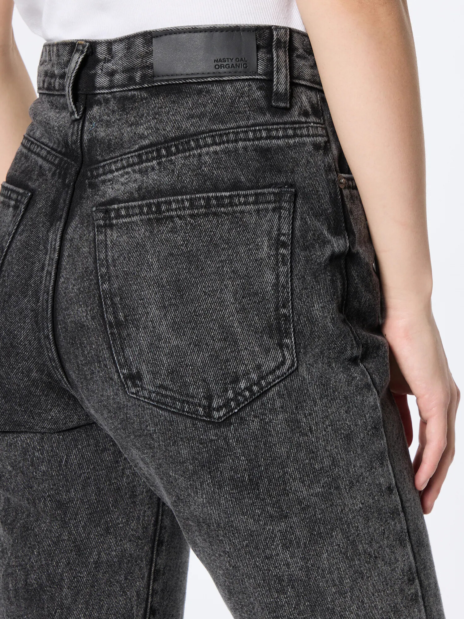 Nasty Gal Kavbojke črn denim - Pepit.si