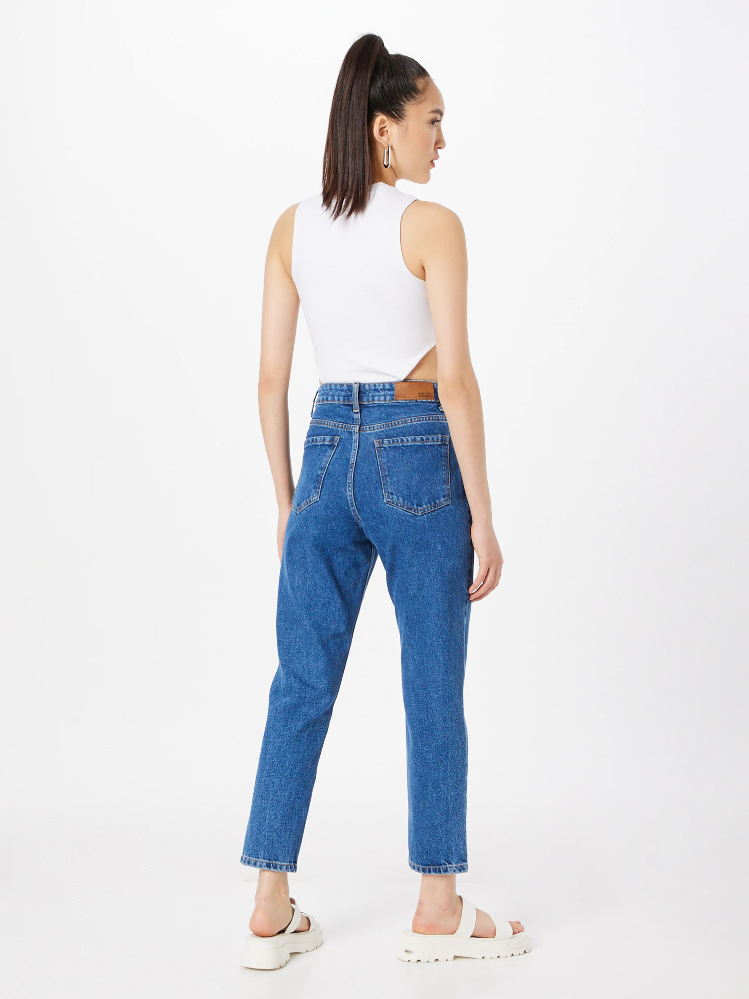 Nasty Gal Kavbojke moder denim - Pepit.si