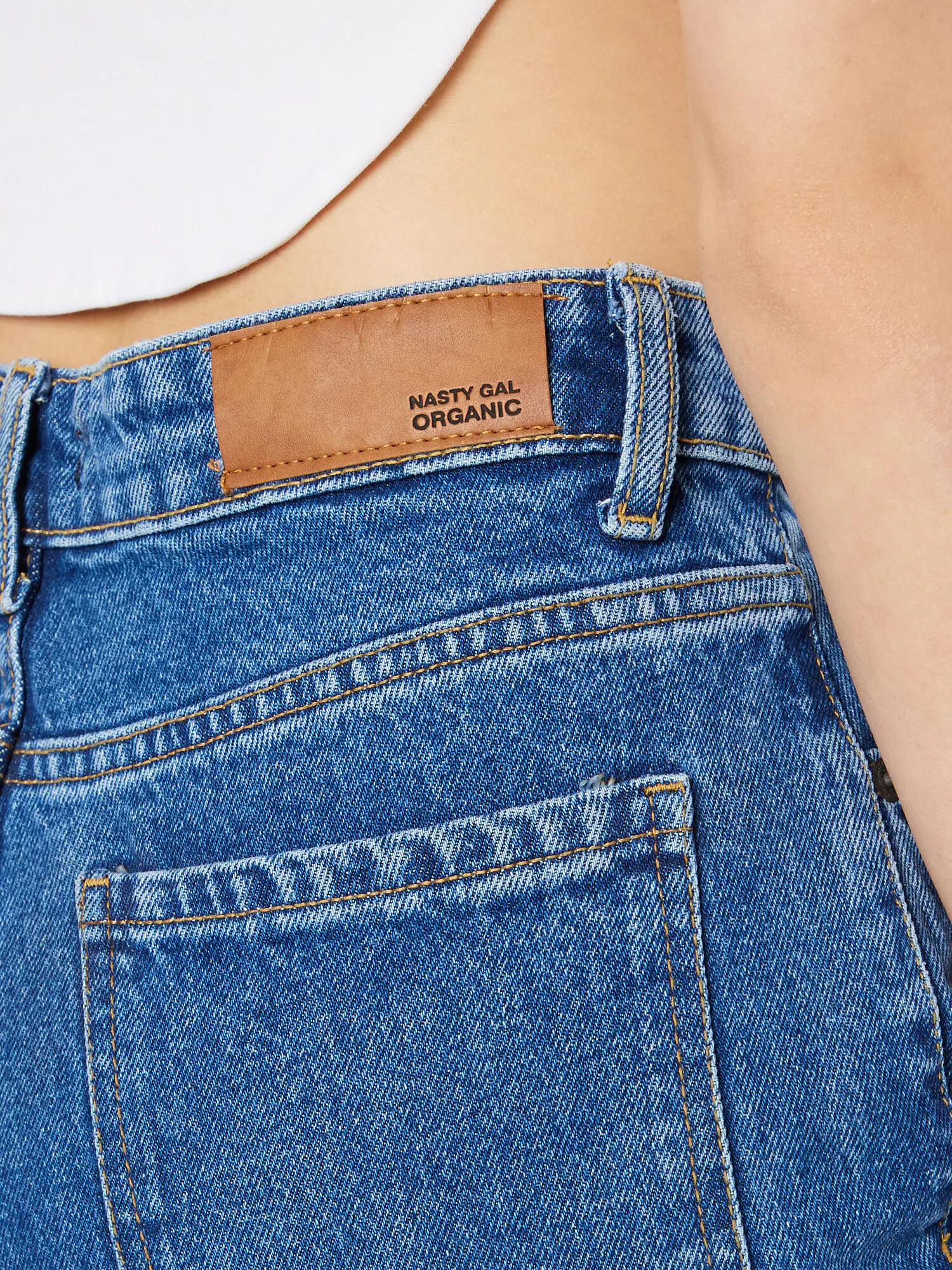 Nasty Gal Kavbojke moder denim - Pepit.si