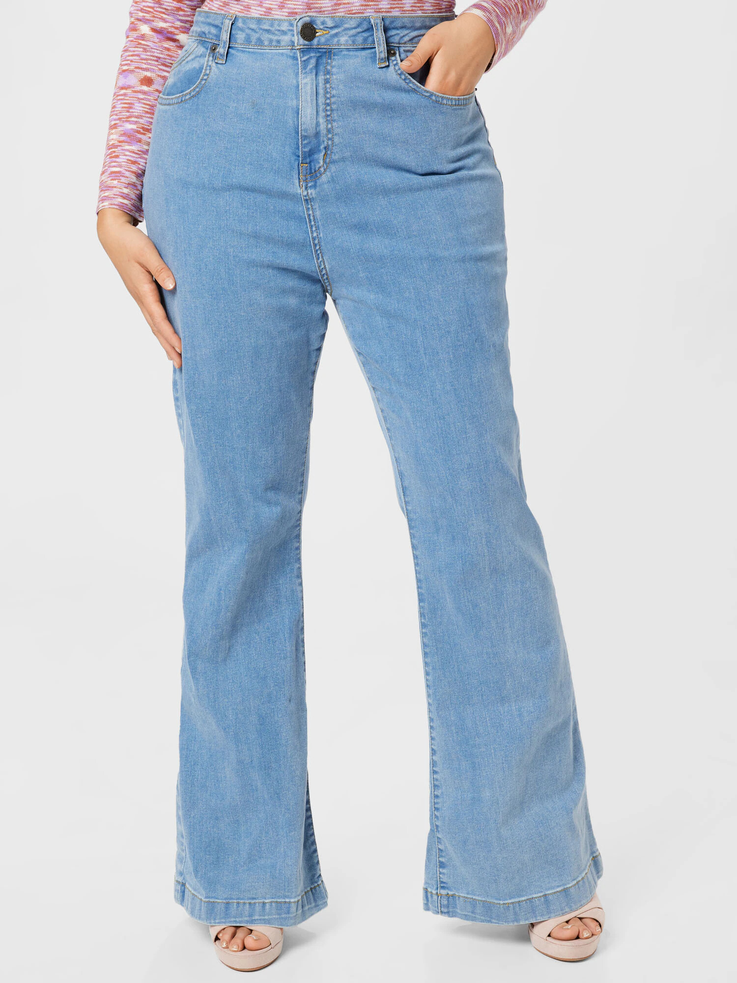 Nasty Gal Plus Kavbojke moder denim - Pepit.si