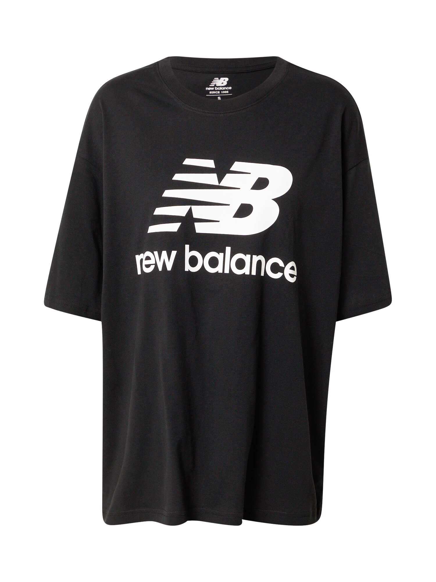 new balance Majica 'Essentials' črna / bela - Pepit.si