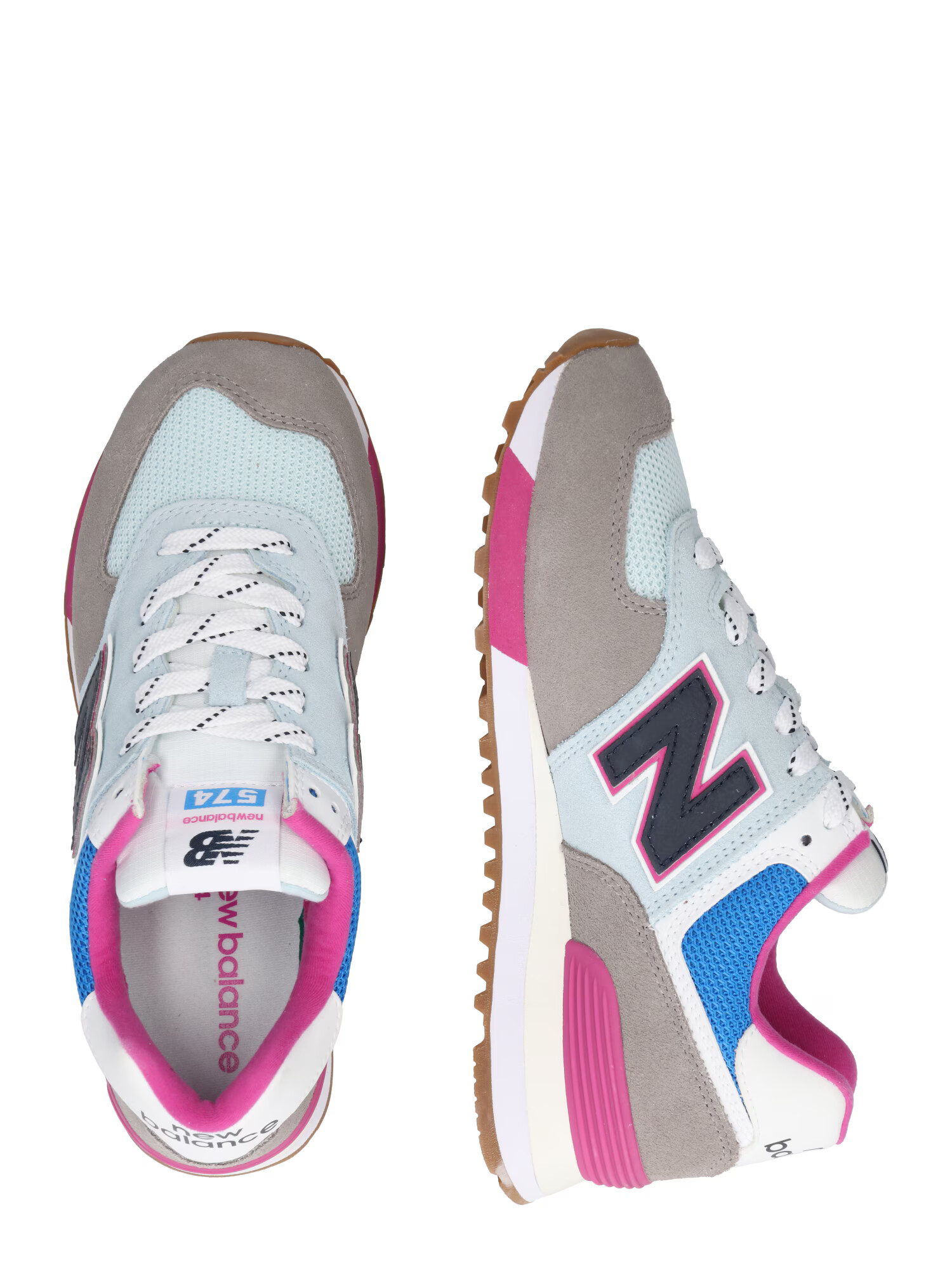 new balance Nizke superge azur / nebeško modra / temno siva / roza / bela - Pepit.si