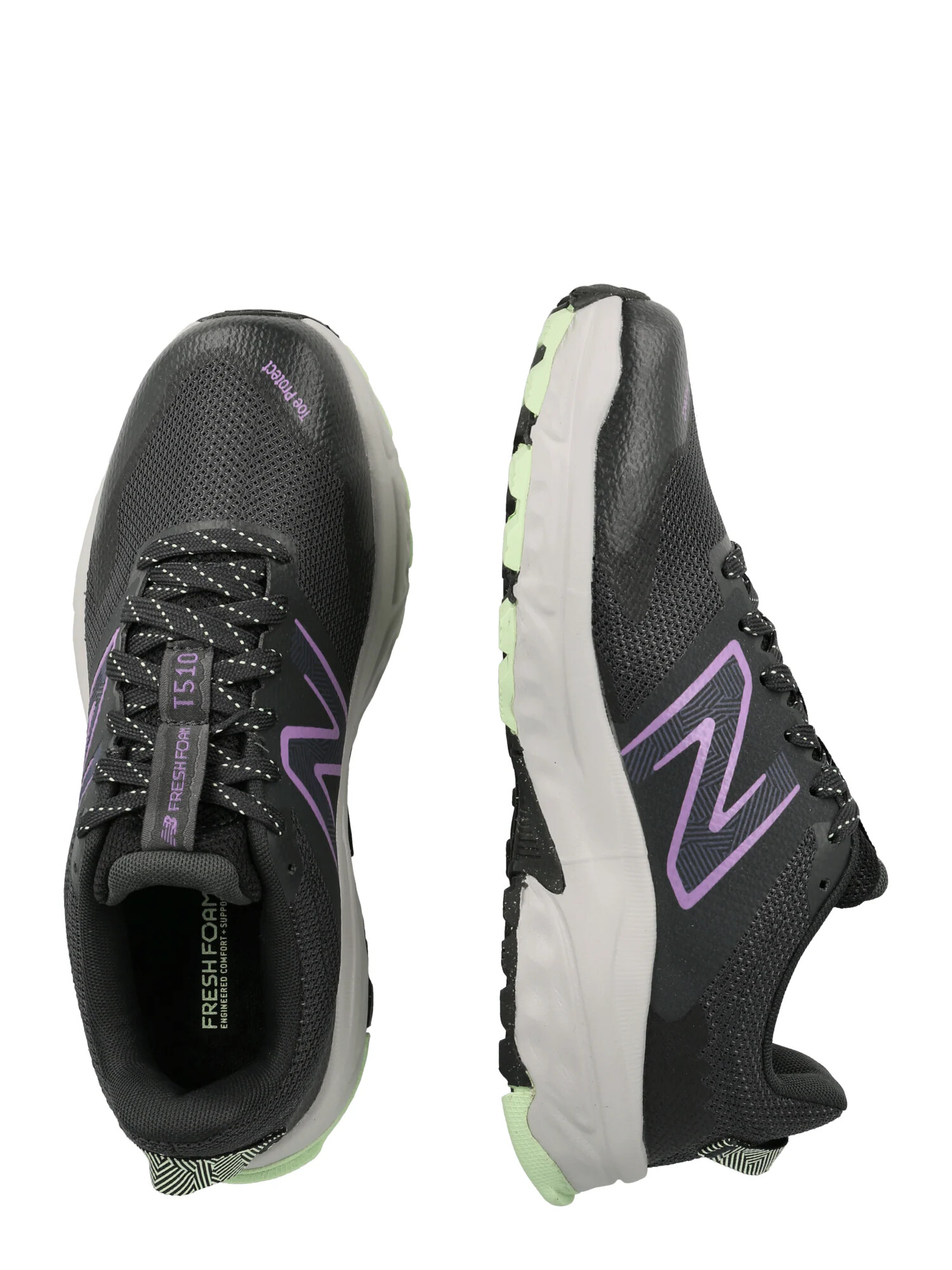 new balance Nizke superge 'Fresh Foam 510v6' antracit / svetlo zelena / lila / bela - Pepit.si