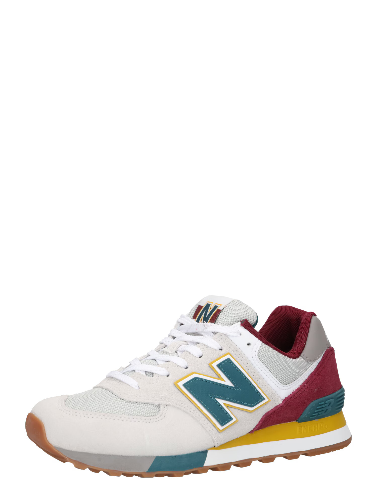 new balance Nizke superge 'GC 574' svetlo siva / petrol / burgund / rumena - Pepit.si