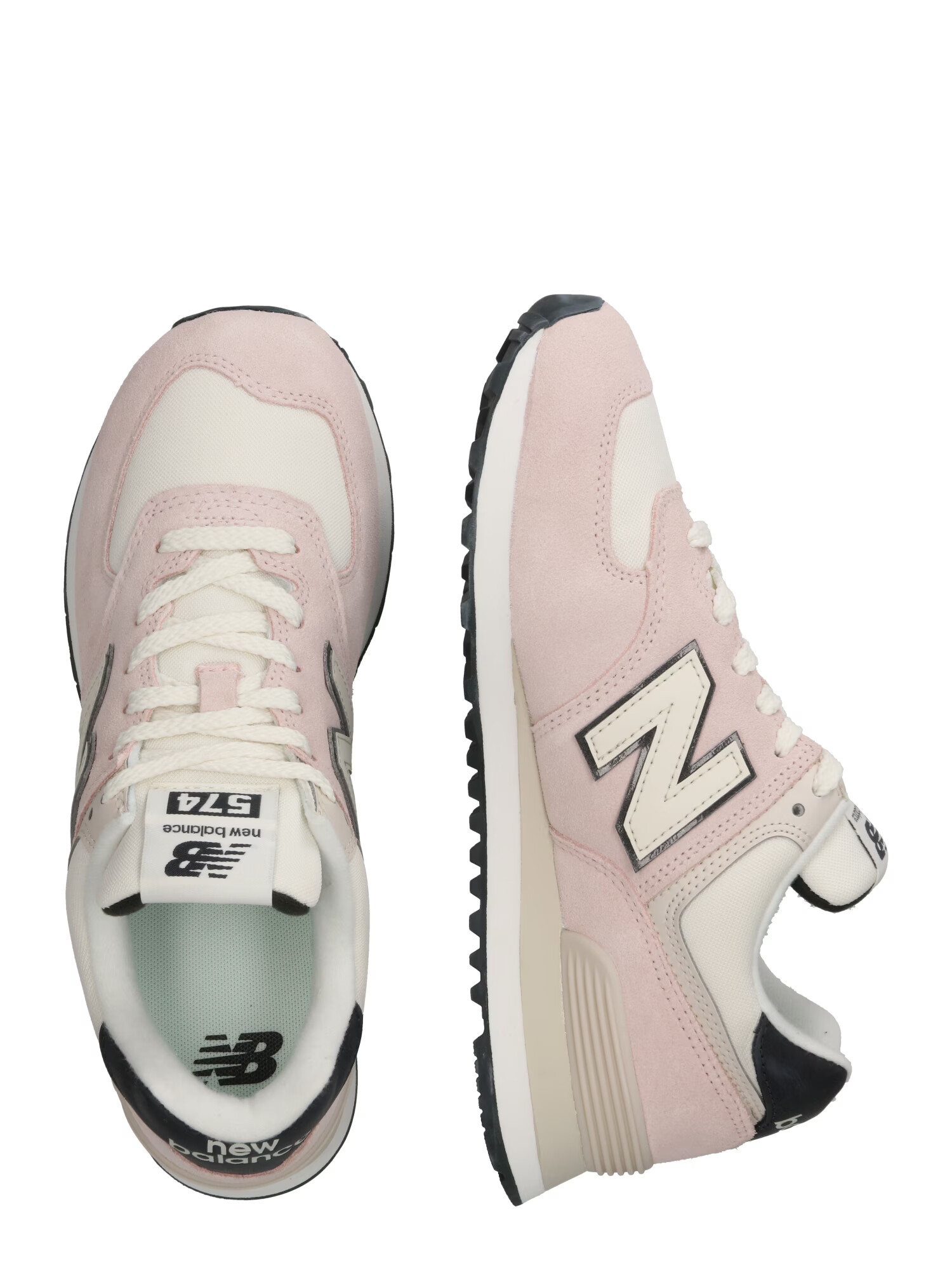 new balance Nizke superge pastelno roza / črna / naravno bela - Pepit.si