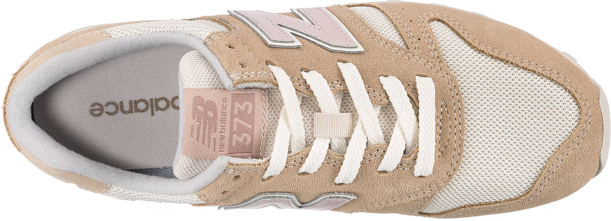 new balance Nizke superge kremna / temno bež / roza - Pepit.si