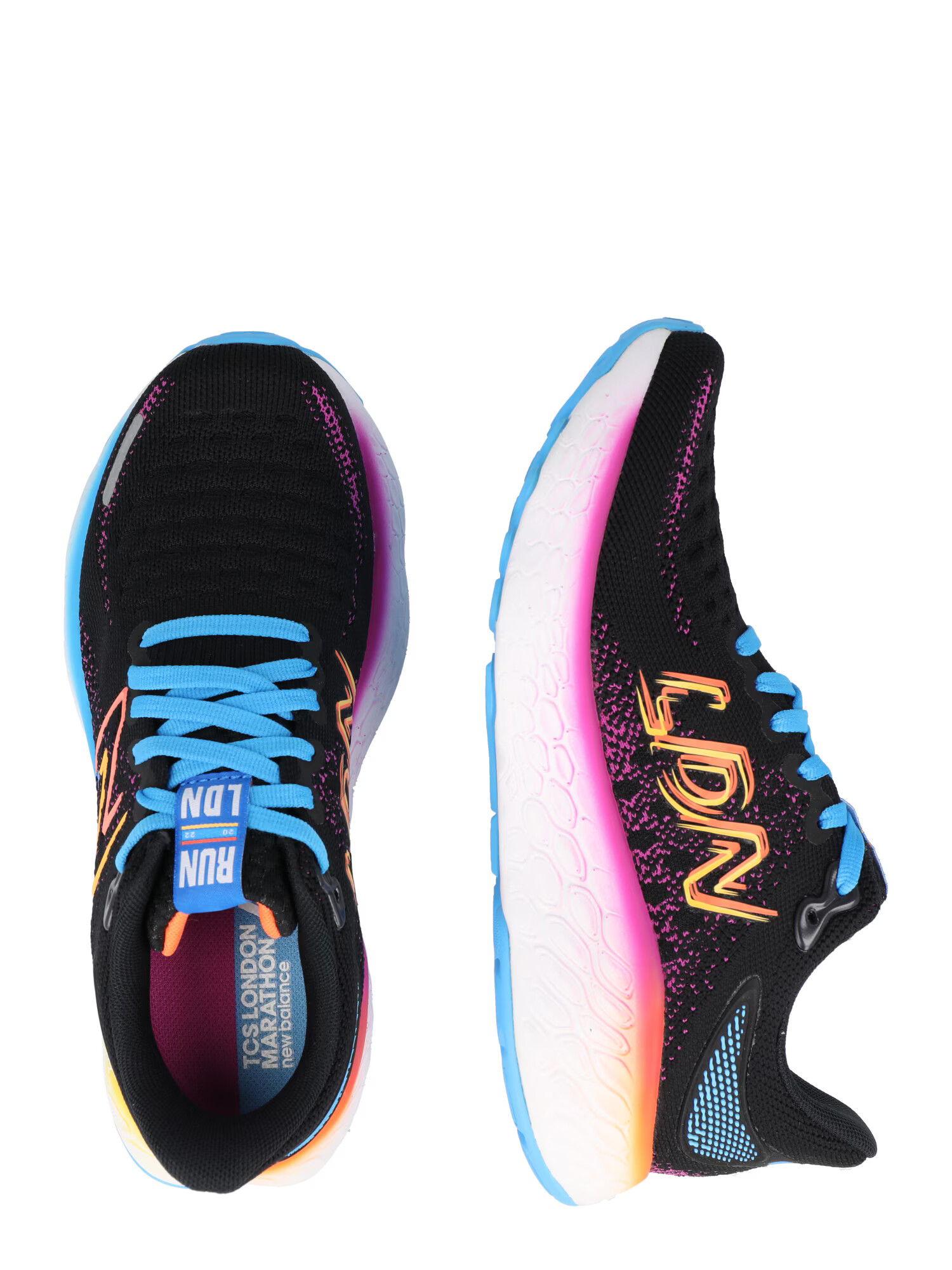 new balance Tekaški čevelj neonsko modra / neonsko oranžna / roza / črna - Pepit.si