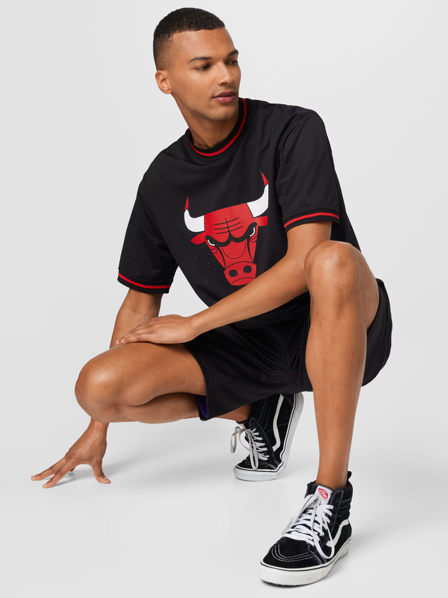 NEW ERA Majica 'Chicago Bulls' rdeča / črna / bela - Pepit.si