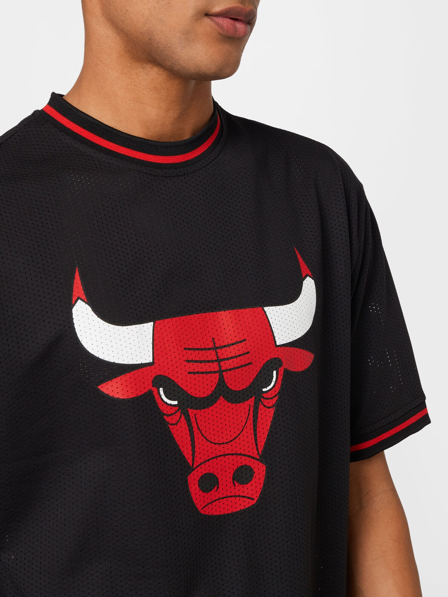 NEW ERA Majica 'Chicago Bulls' rdeča / črna / bela - Pepit.si