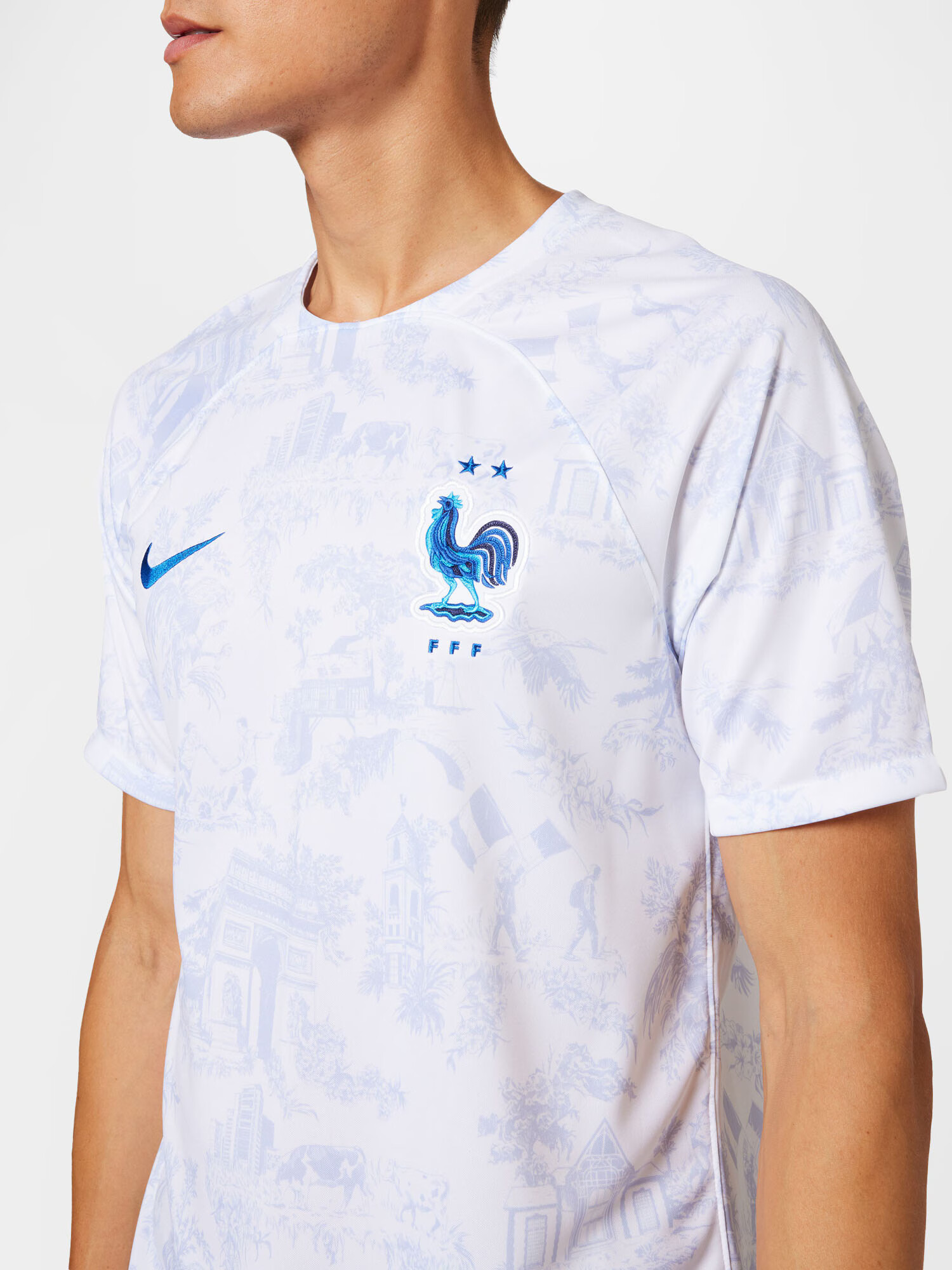 NIKE Dres 'Frankreich 2022/23' modra / svetlo modra / bela - Pepit.si