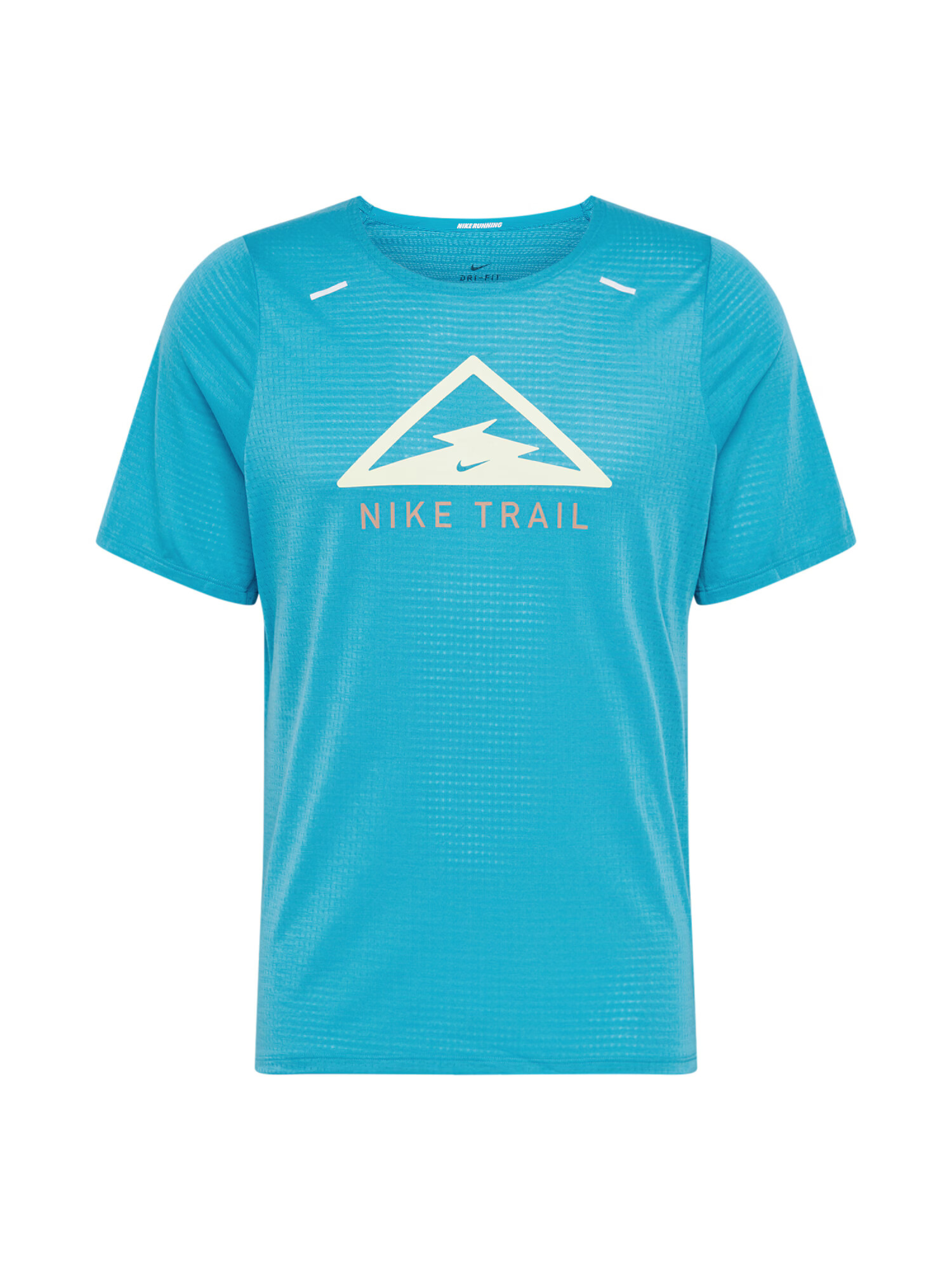 NIKE Funkcionalna majica 'Rise 365 Trail' bež / modra / bela - Pepit.si