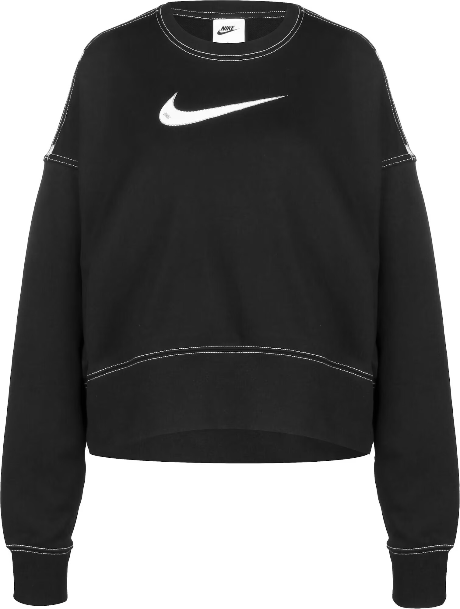 Nike Sportswear Majica črna / bela - Pepit.si