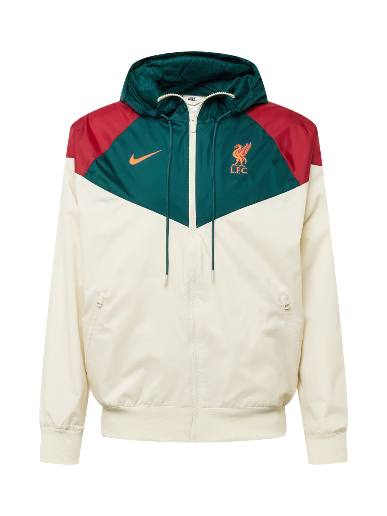 NIKE Športna jakna 'Liverpool FC' smaragd / temno rdeča / bež - Pepit.si