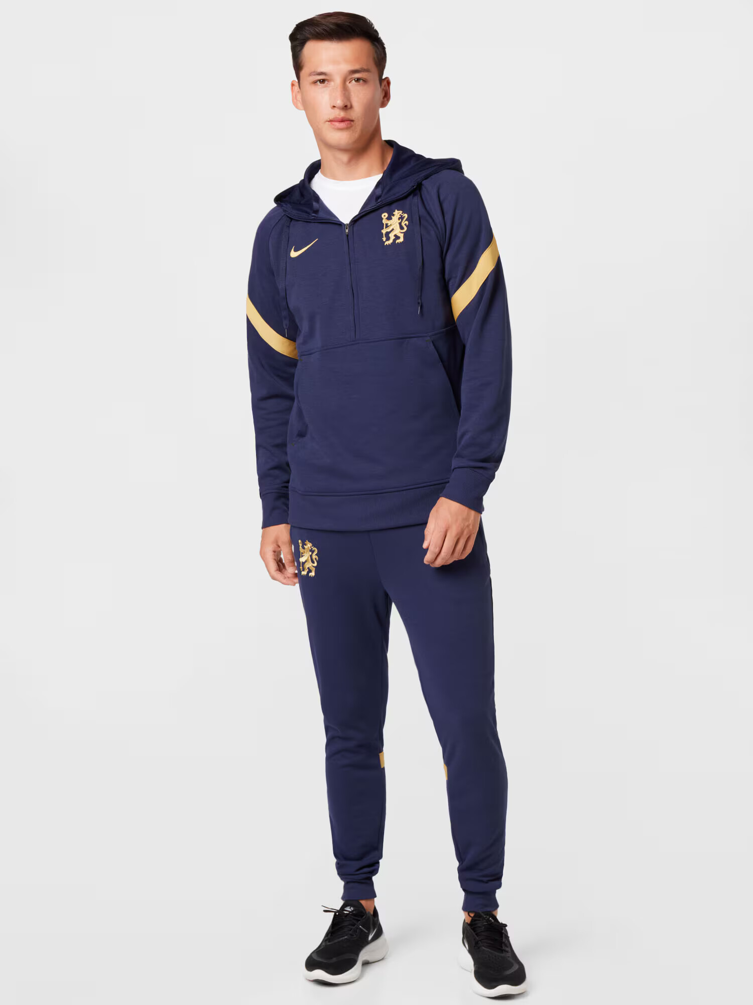 NIKE Športna majica 'FC Chelsea' temno modra / zlata - Pepit.si