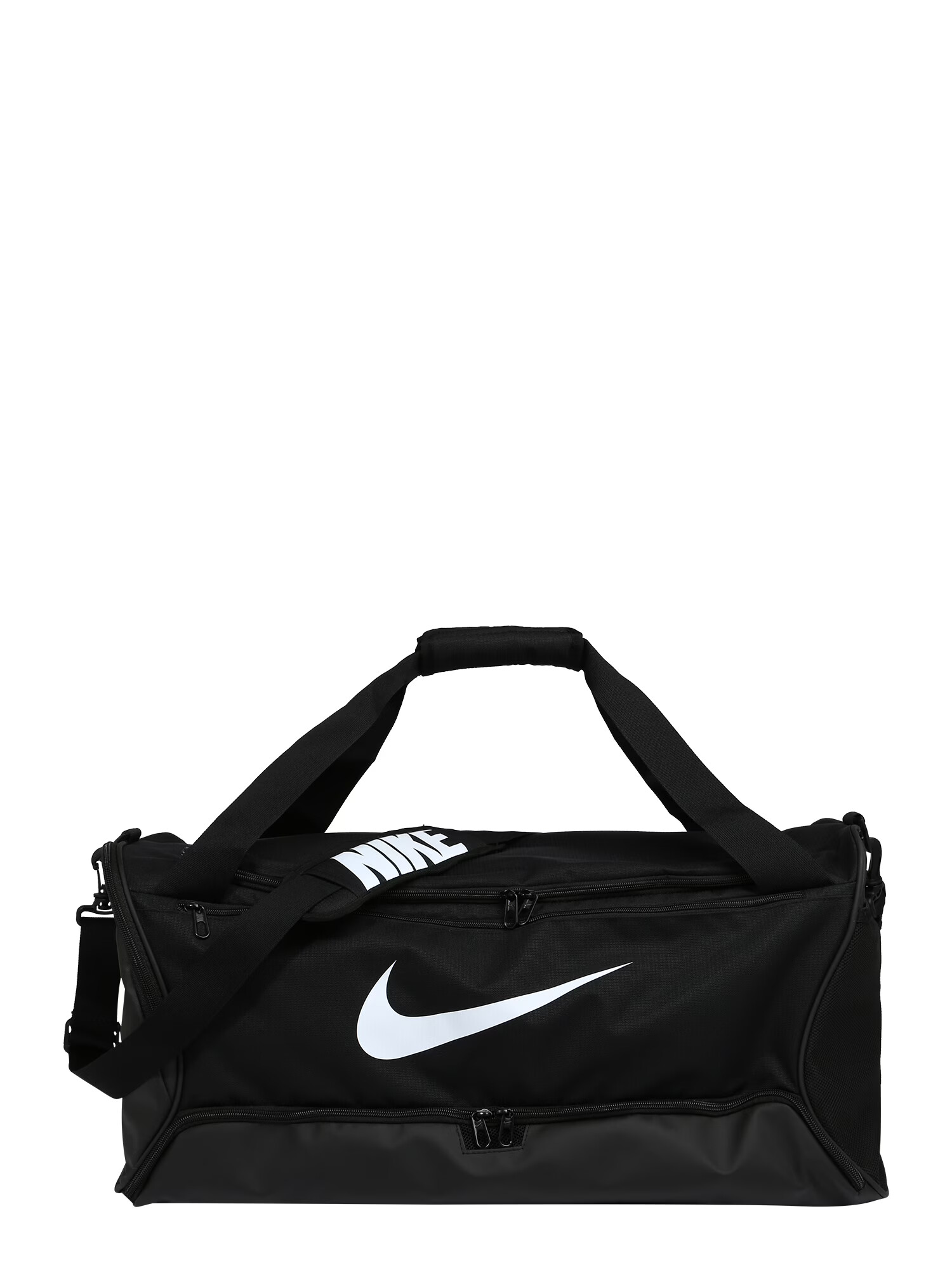 NIKE Športna torba 'Brasilia 9.5' črna / bela - Pepit.si