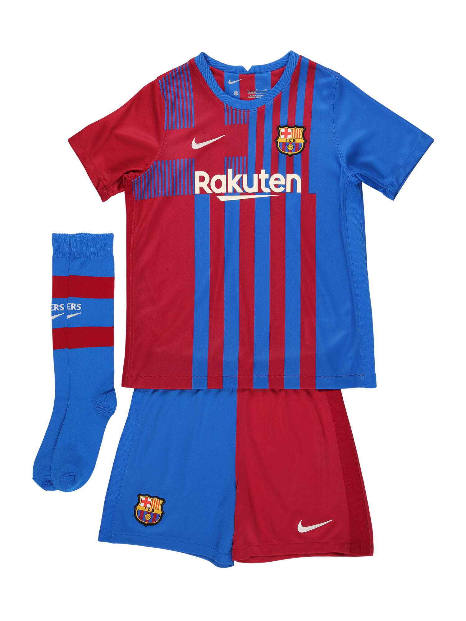 NIKE Športna trenirka 'FCB LK NK DF KIT HM' modra / rdeča - Pepit.si