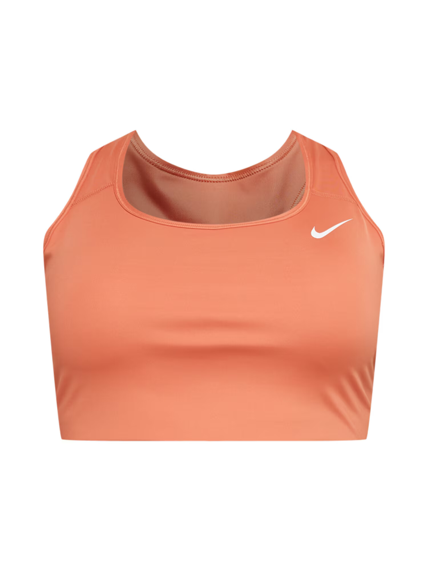 NIKE Športni nederček mandarina / bela - Pepit.si