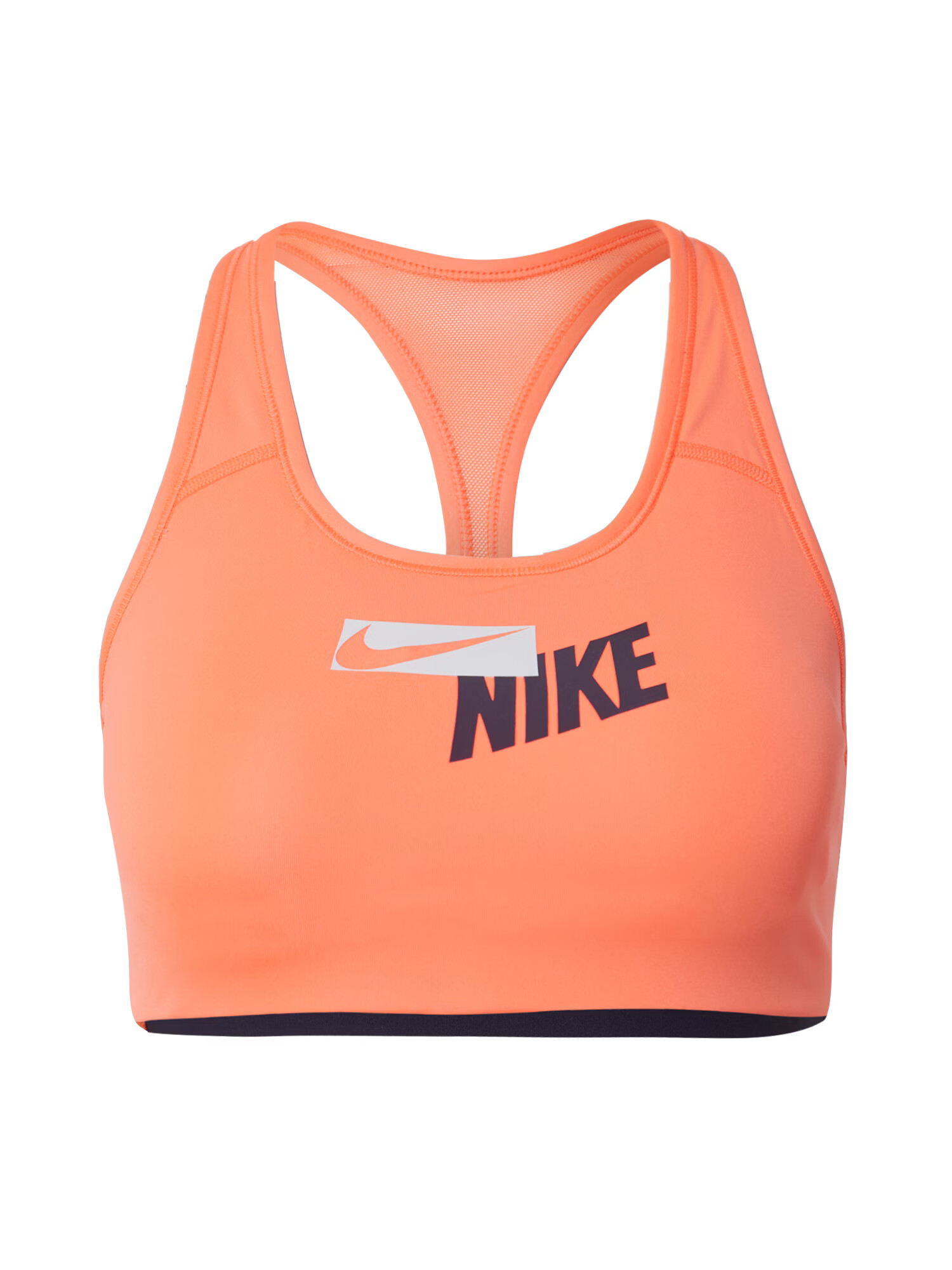 NIKE Športni nederček mandarina / bela / nočno modra - Pepit.si