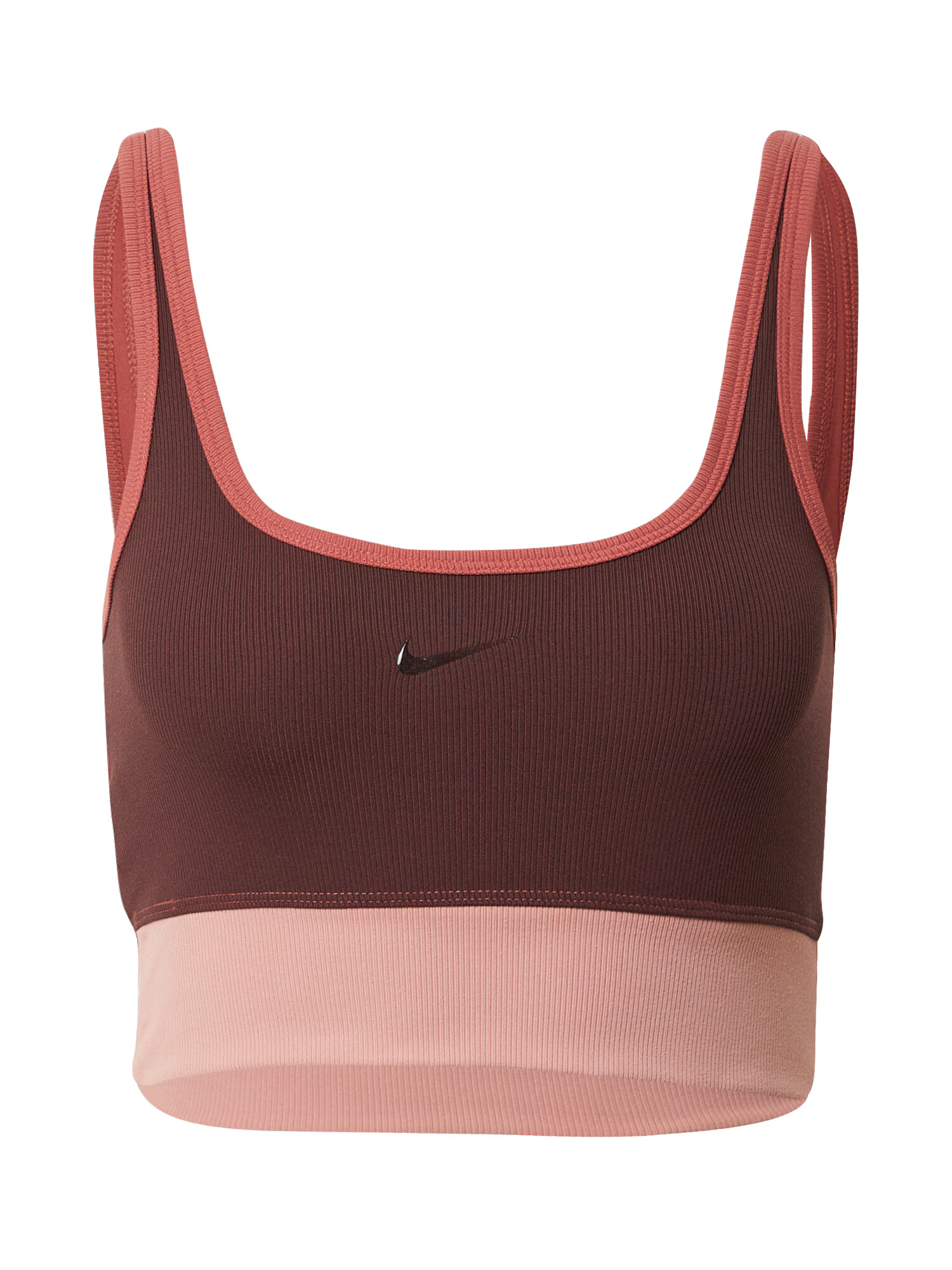 NIKE Športni nederček rosé / pitaja / rjava - Pepit.si