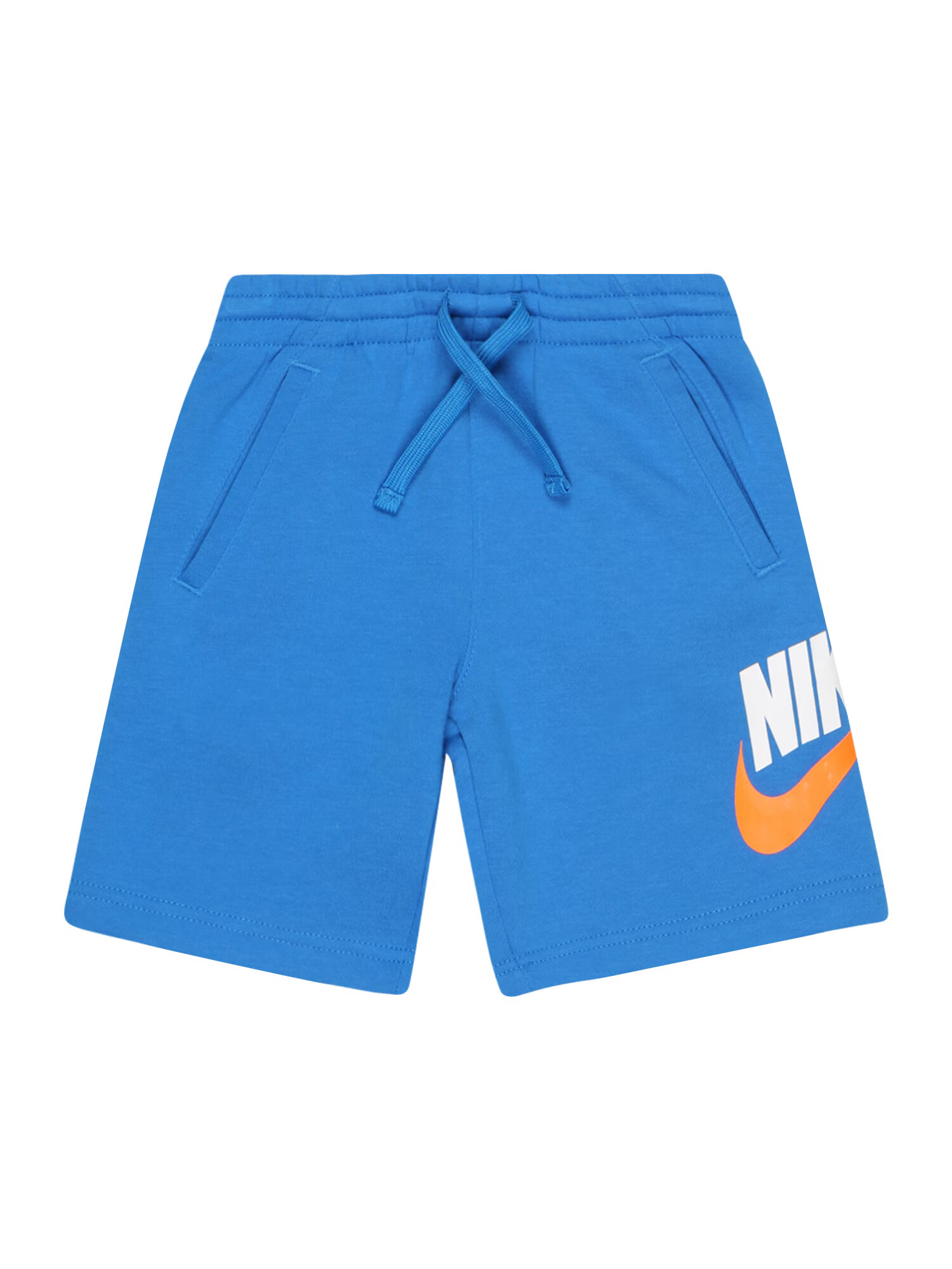 Nike Sportswear Hlače kraljevo modra / neonsko oranžna / bela - Pepit.si