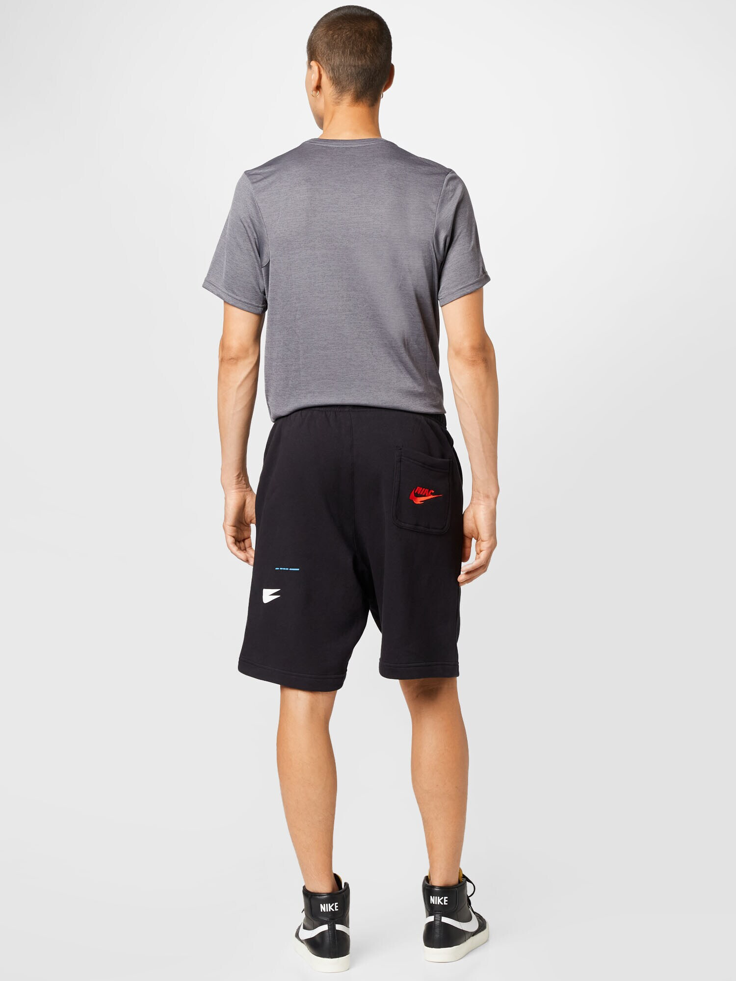 Nike Sportswear Hlače modra / rdeča / črna / bela - Pepit.si