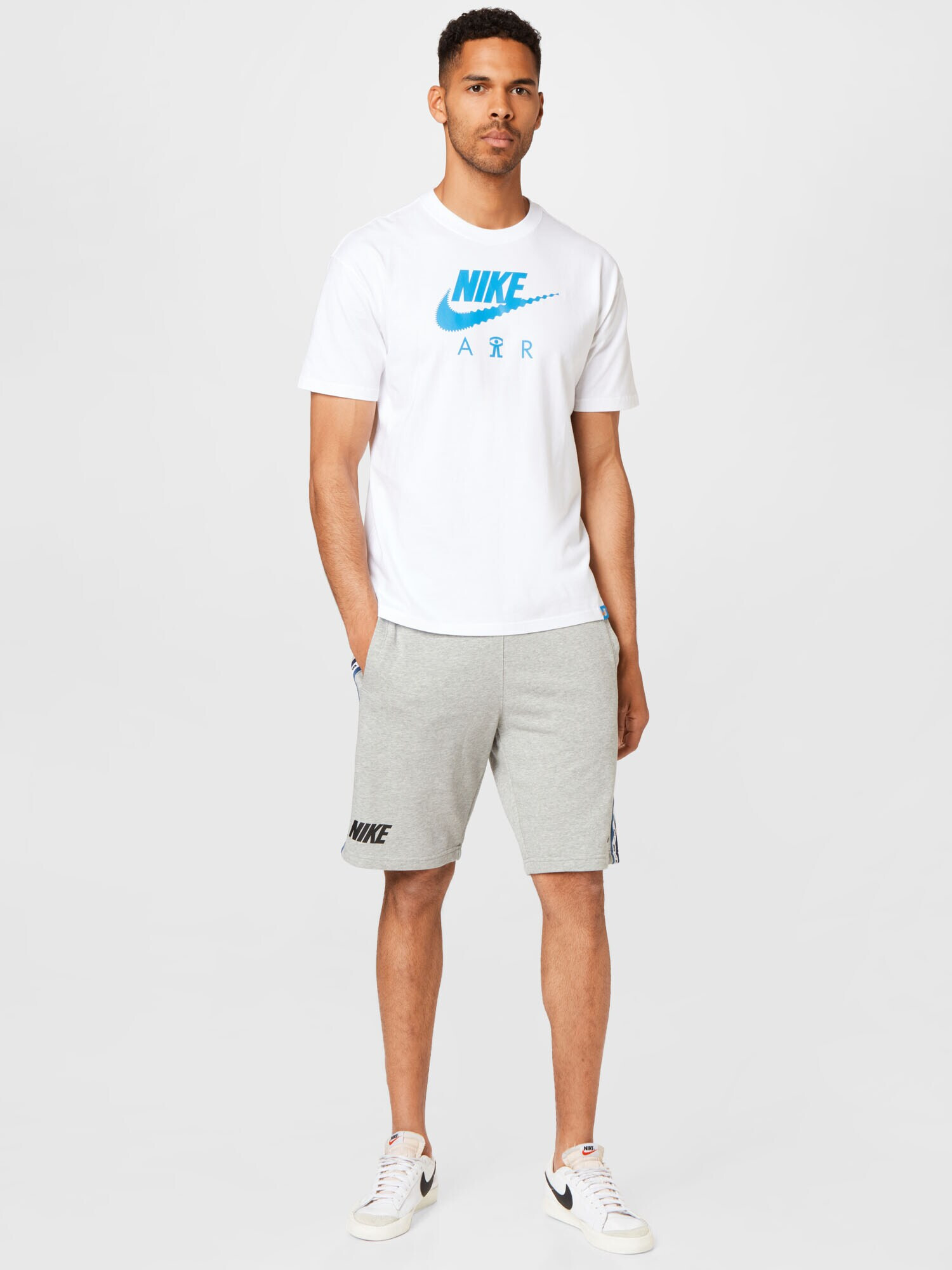 Nike Sportswear Hlače modra / siva / črna / bela - Pepit.si