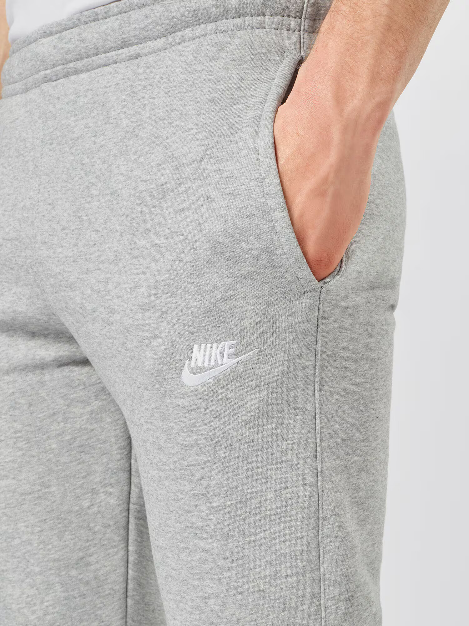 Nike Sportswear Hlače svetlo siva / bela - Pepit.si