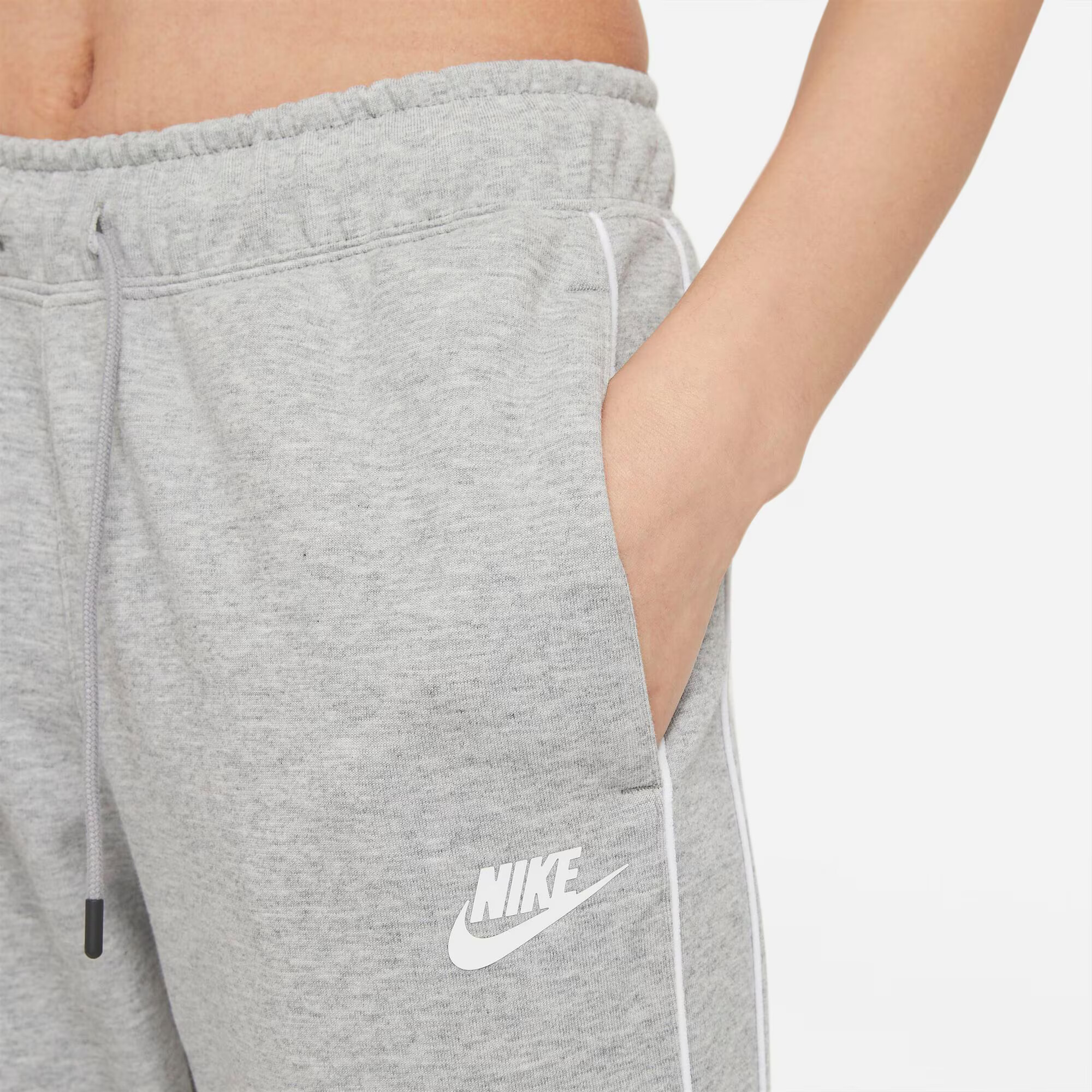 Nike Sportswear Hlače pegasto siva / bela - Pepit.si