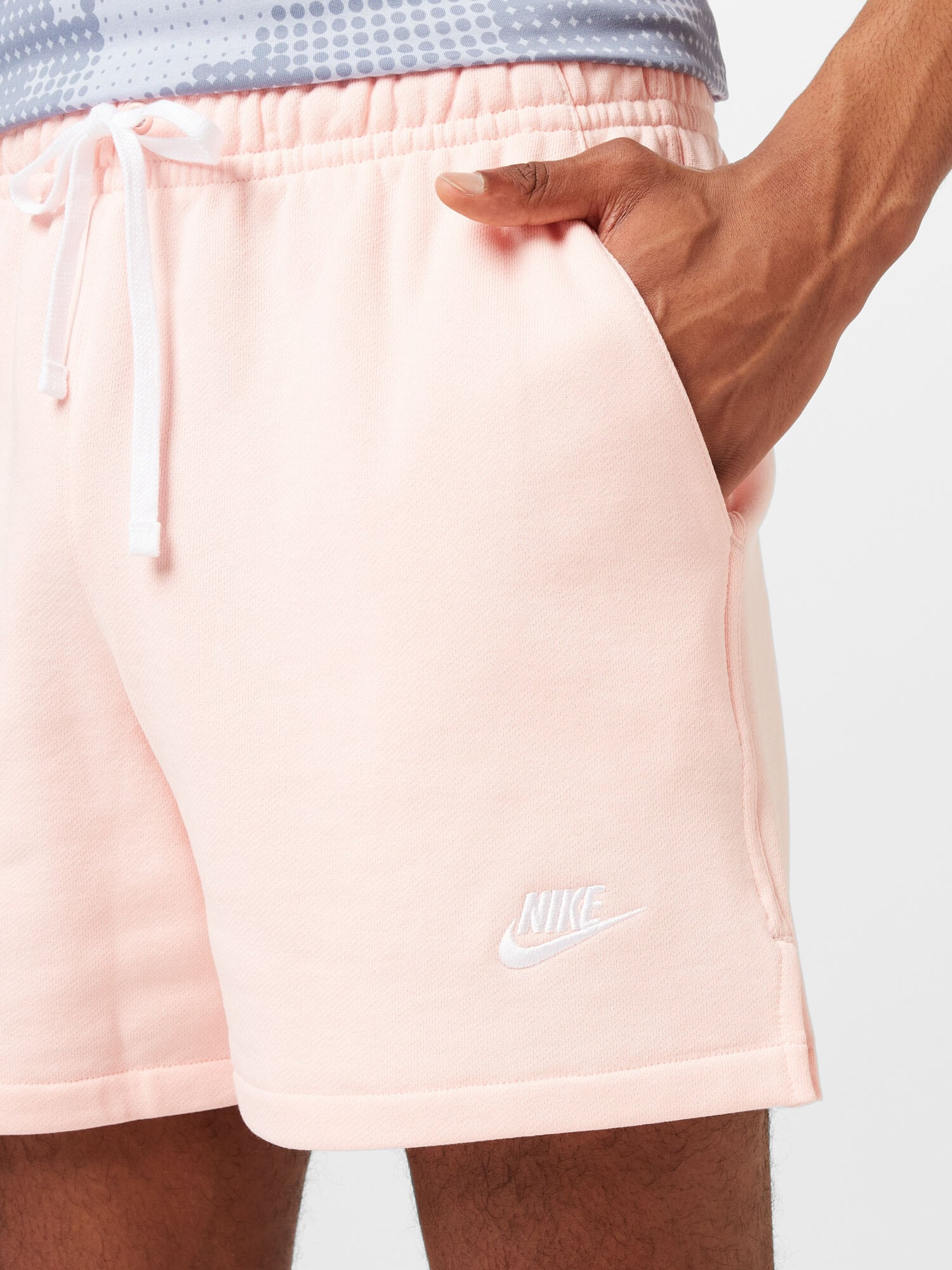 Nike Sportswear Hlače rosé / bela - Pepit.si