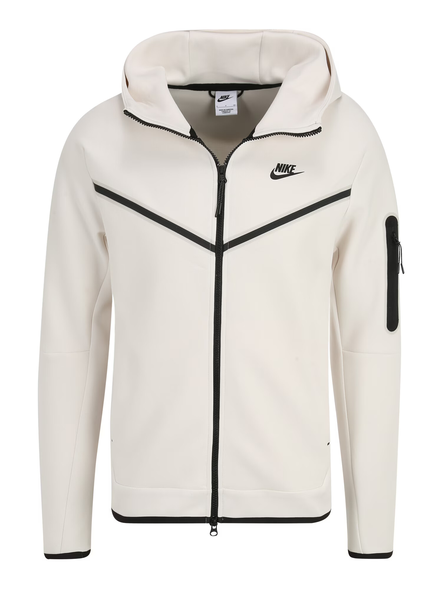 Nike Sportswear Jopa na zadrgo črna / bela - Pepit.si