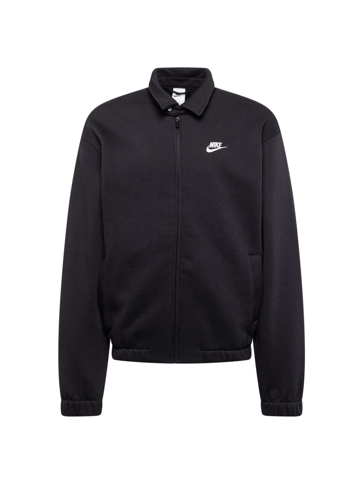 Nike Sportswear Jopa na zadrgo 'HARRINGTON' črna / bela - Pepit.si