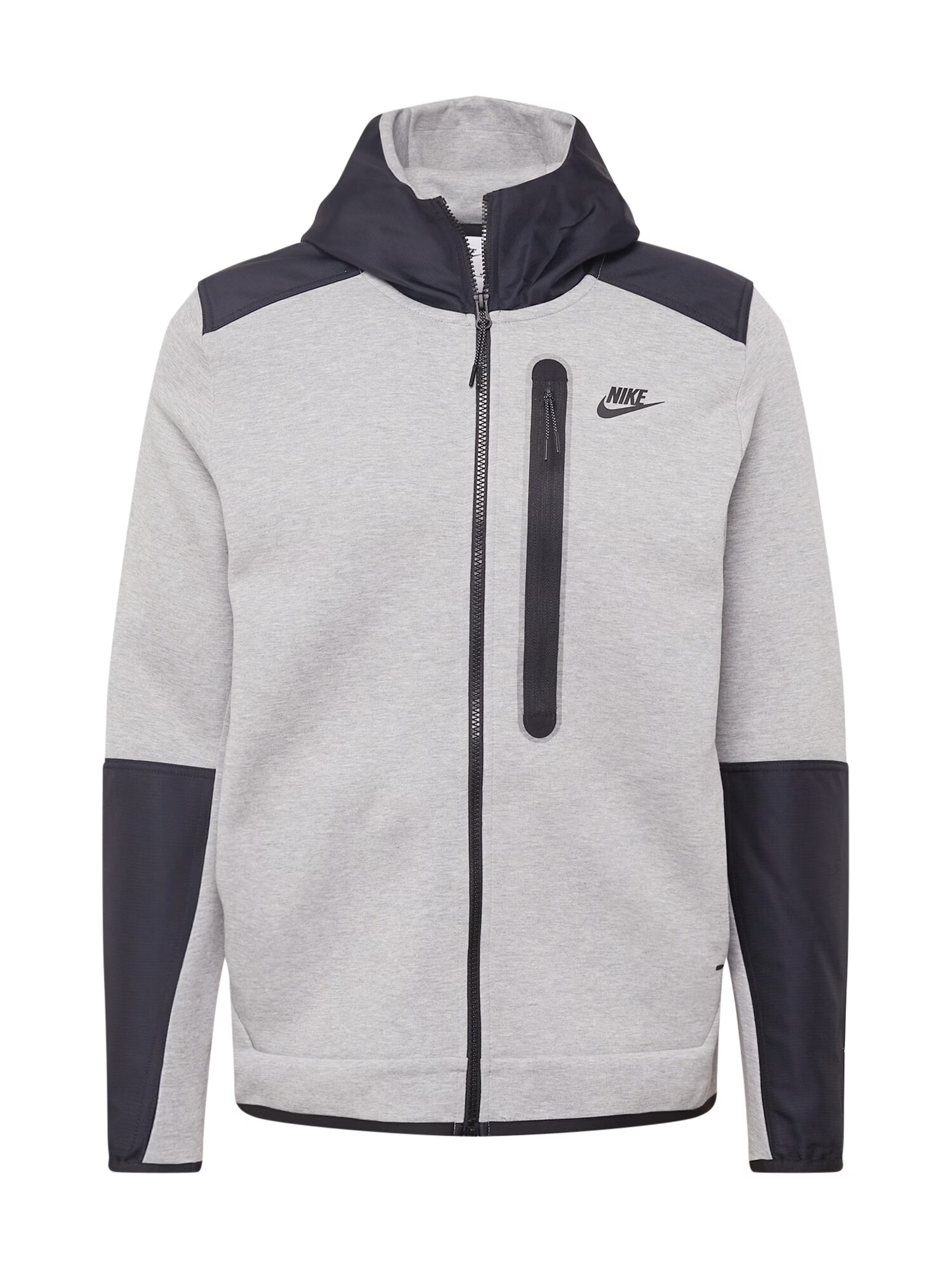 Nike Sportswear Jopa na zadrgo mornarska / pegasto siva - Pepit.si