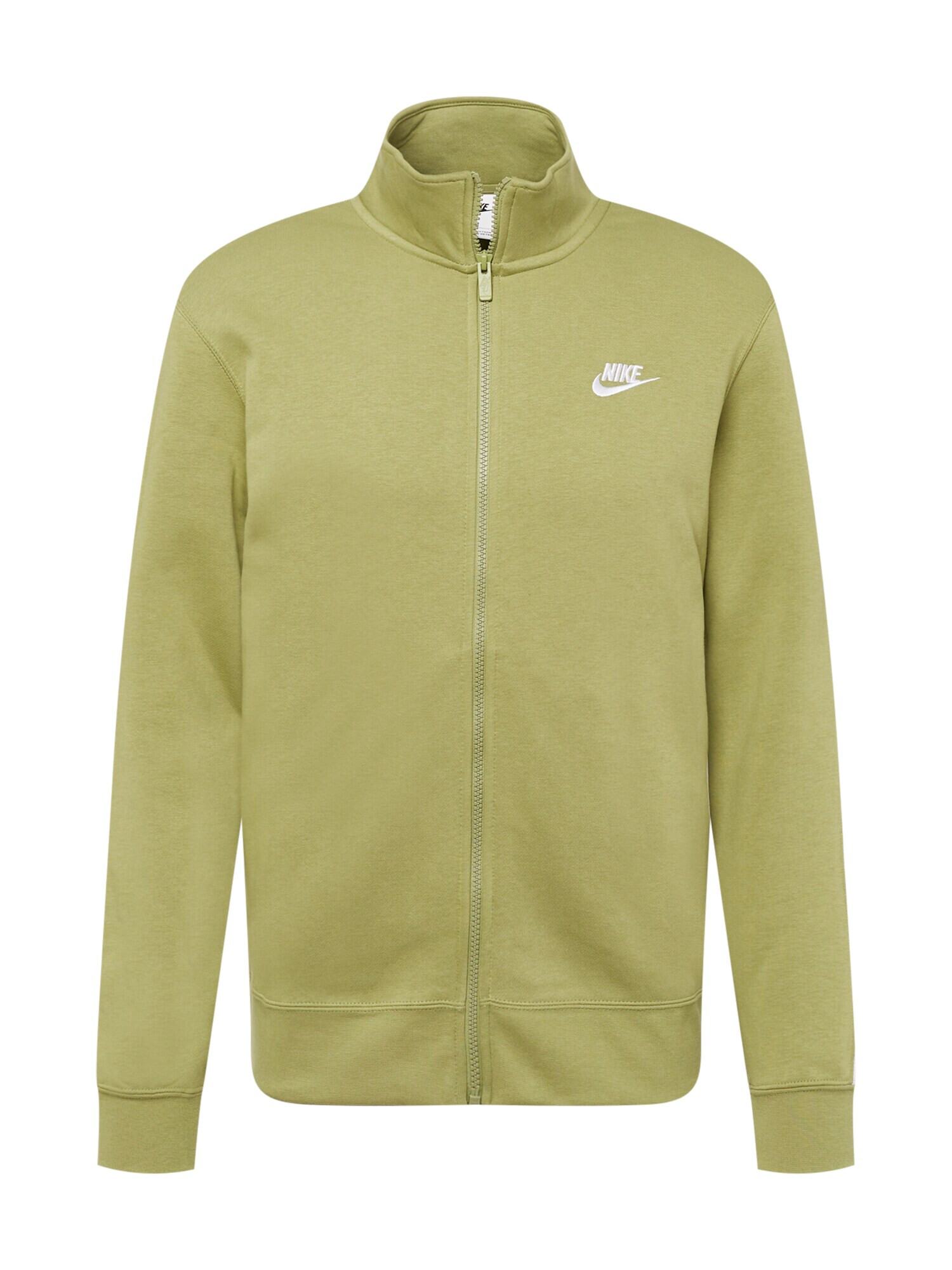 Nike Sportswear Jopa na zadrgo oliva / bela - Pepit.si