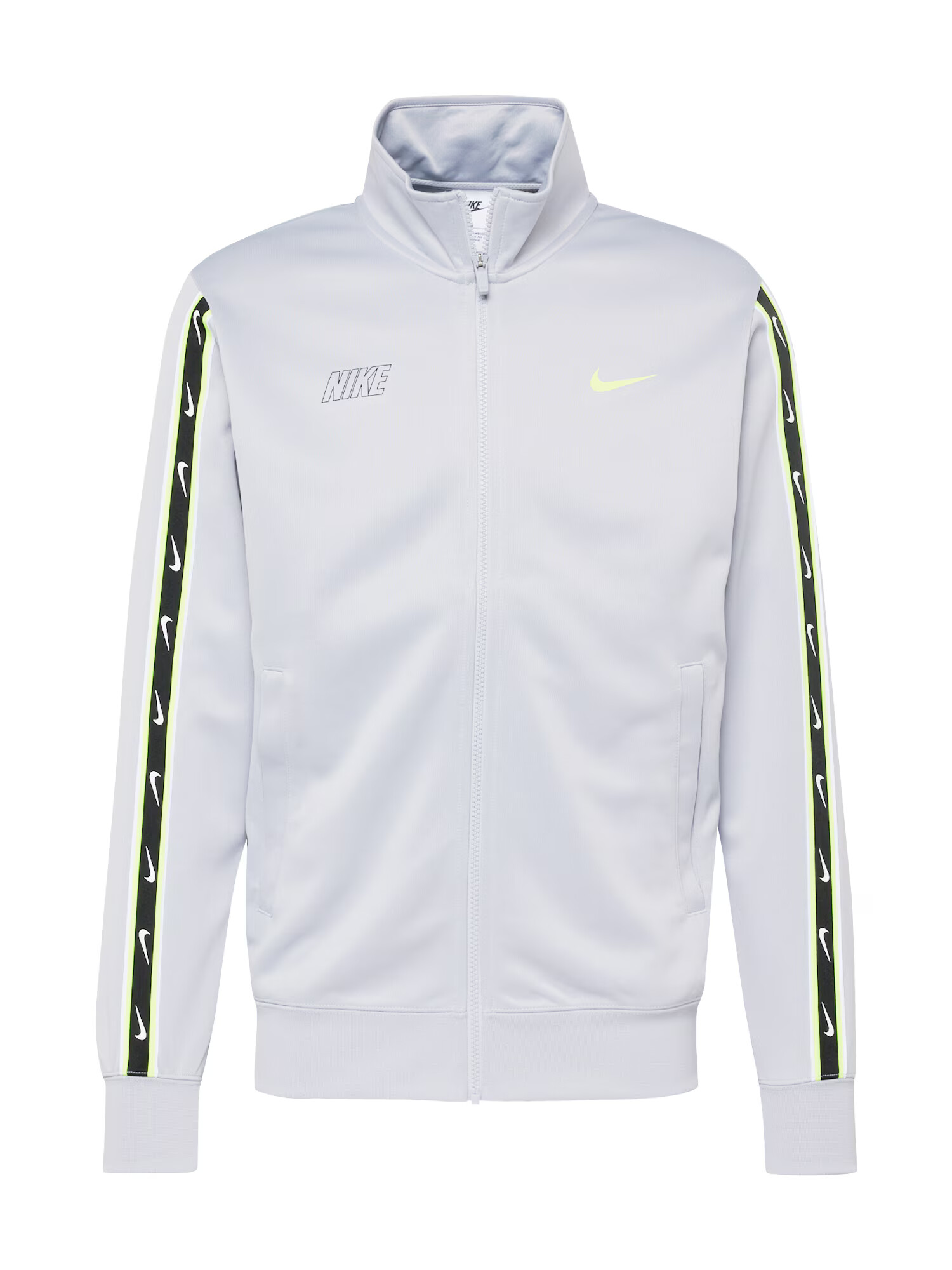 Nike Sportswear Jopa na zadrgo svetlo siva / svetlo zelena / črna - Pepit.si