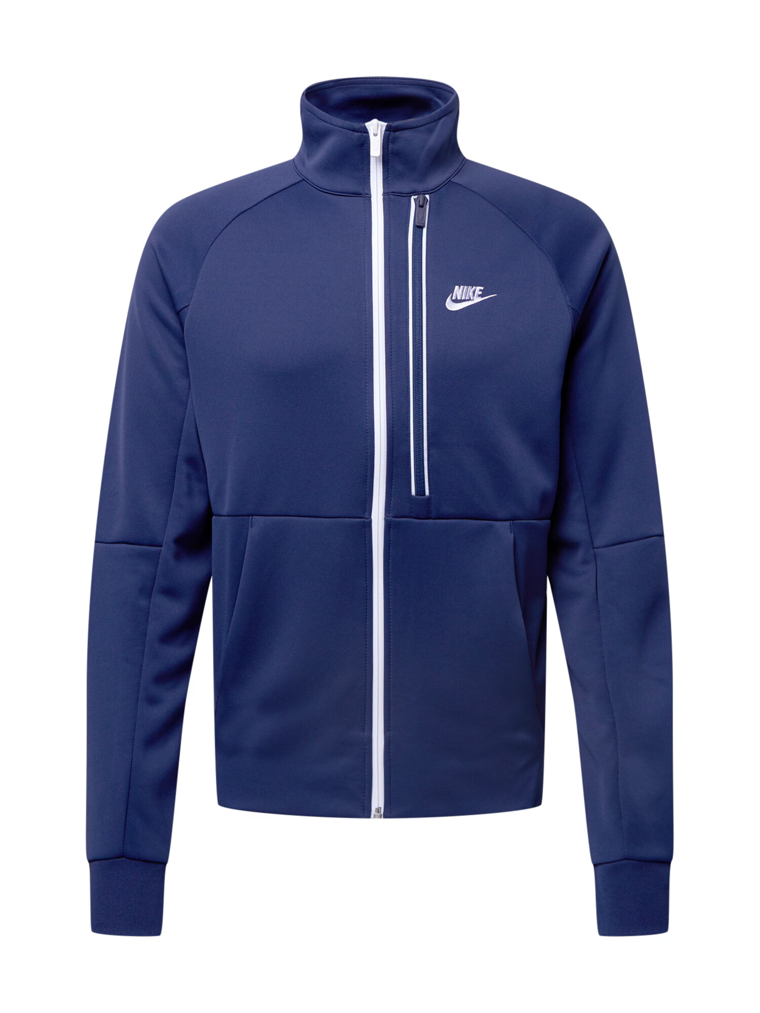 Nike Sportswear Jopa na zadrgo 'Tribute' mornarska / bela - Pepit.si