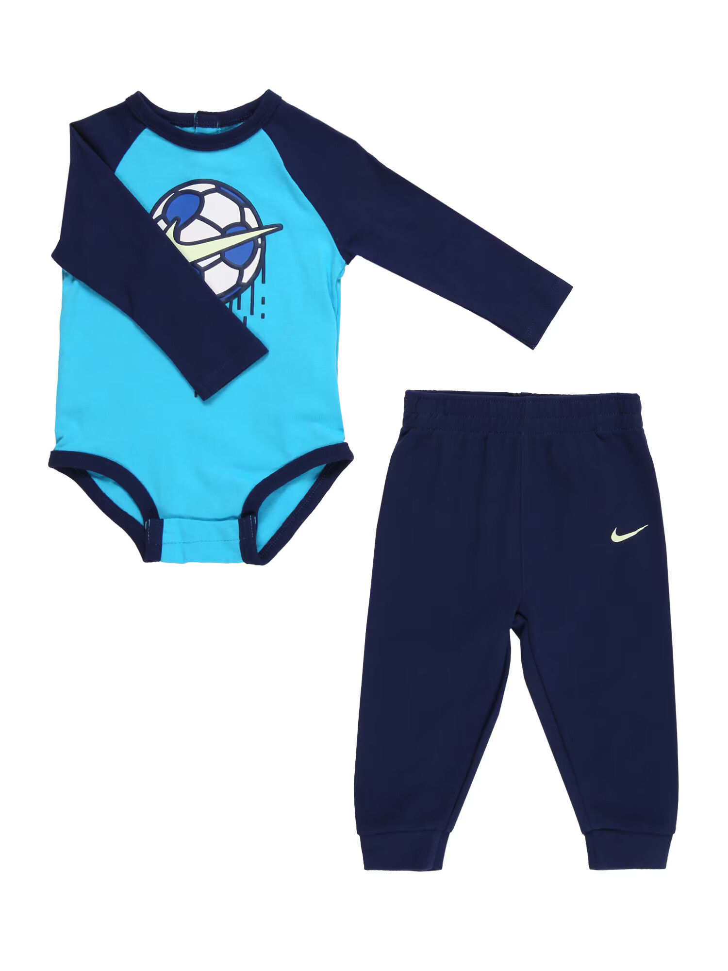 Nike Sportswear Komplet mornarska / azur / pastelno rumena / bela - Pepit.si