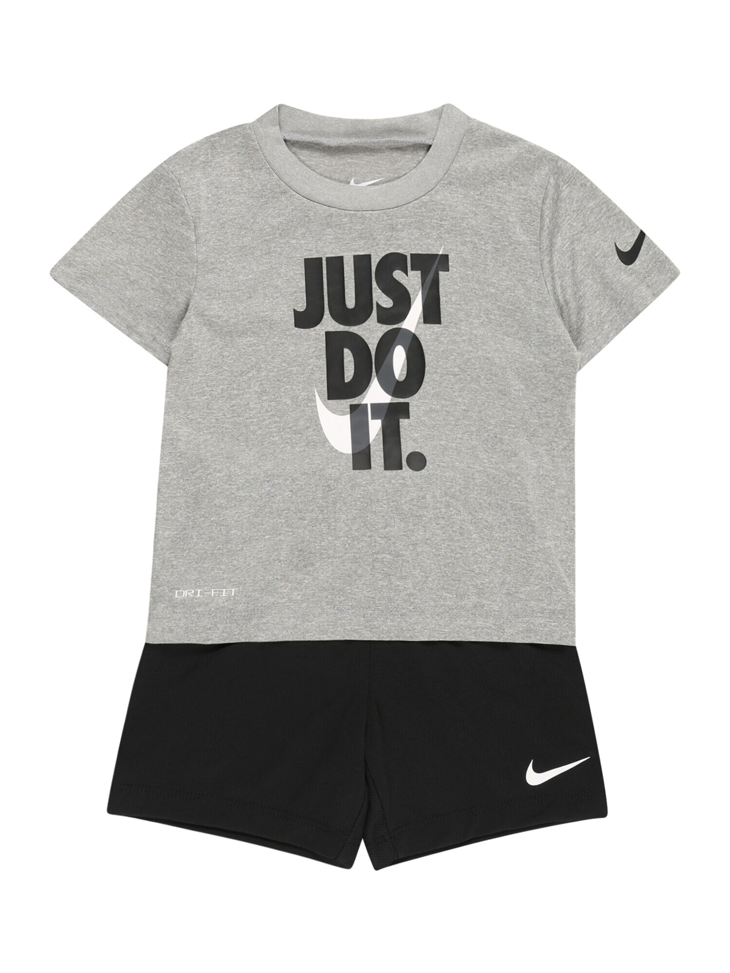 Nike Sportswear Komplet 'JUST DO IT' pegasto siva / črna / bela - Pepit.si