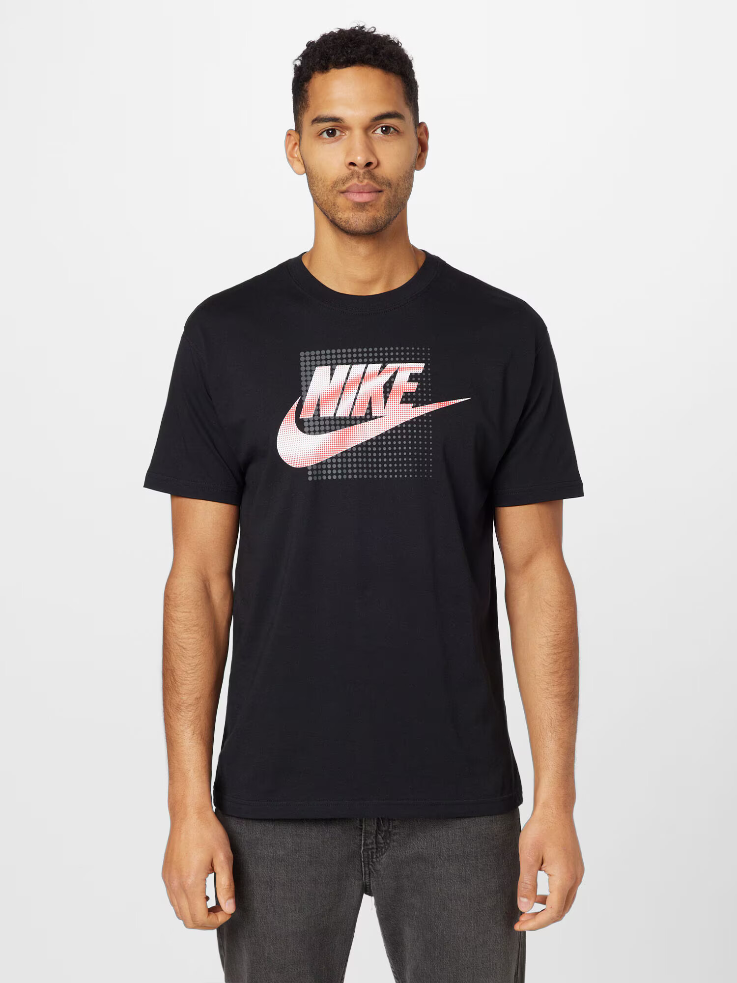 Nike Sportswear Majica antracit / pastelno rdeča / črna / bela - Pepit.si