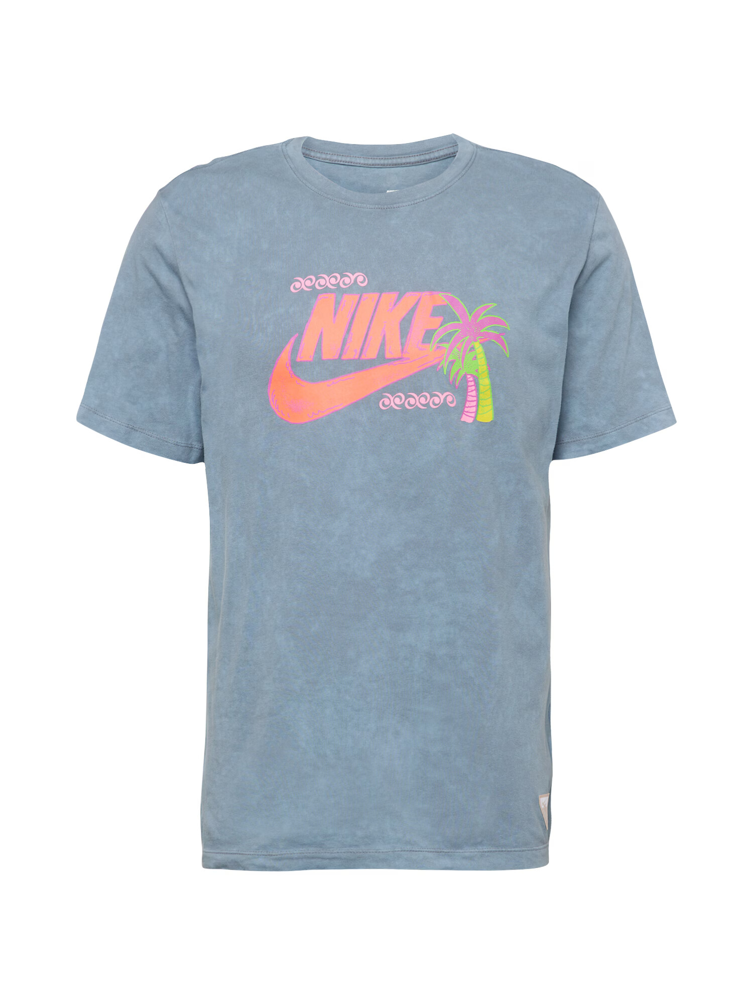 Nike Sportswear Majica 'BEACH PARTY' siva / limeta / breskev / eozin - Pepit.si