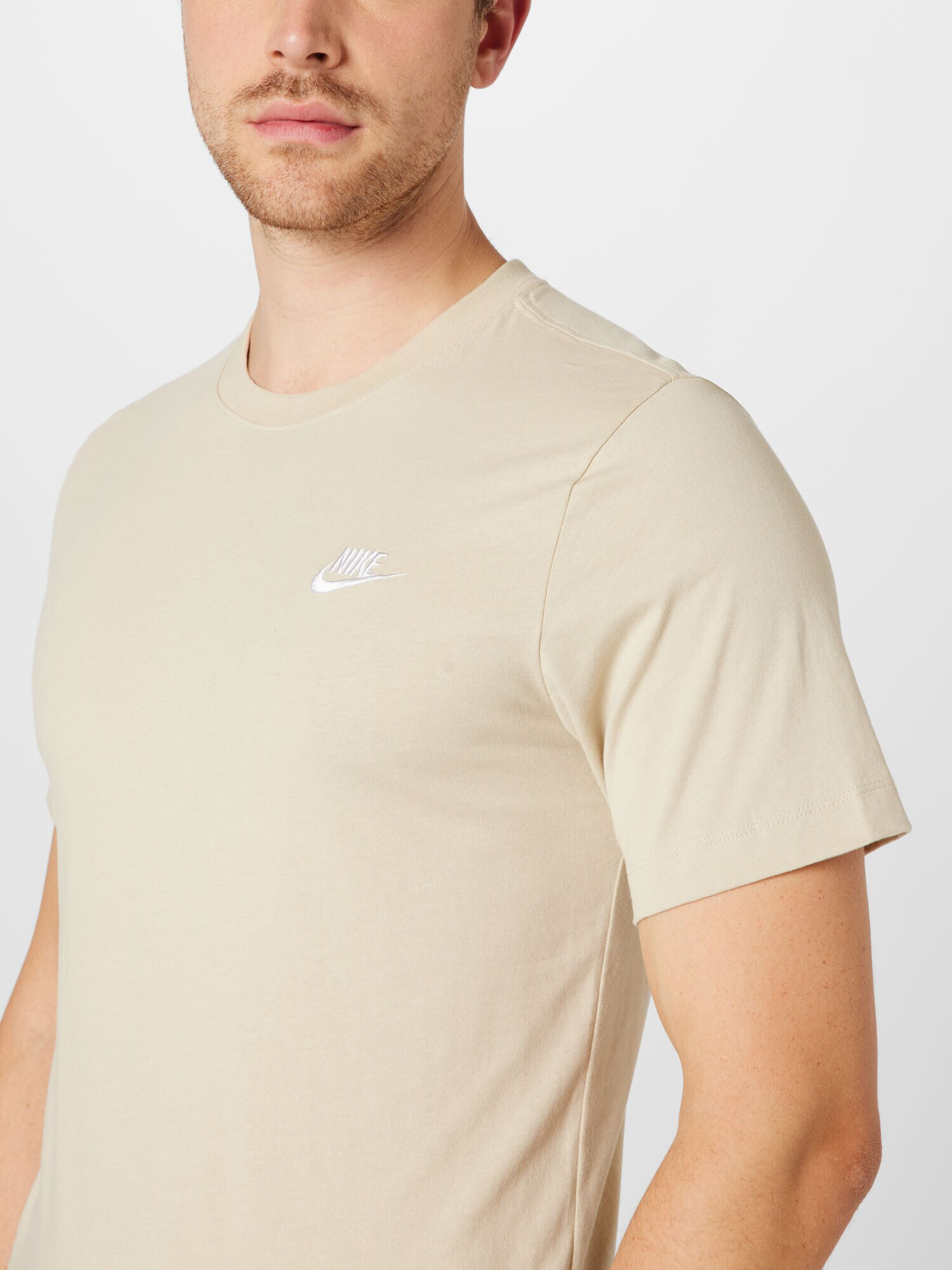 Nike Sportswear Majica bež / bela - Pepit.si