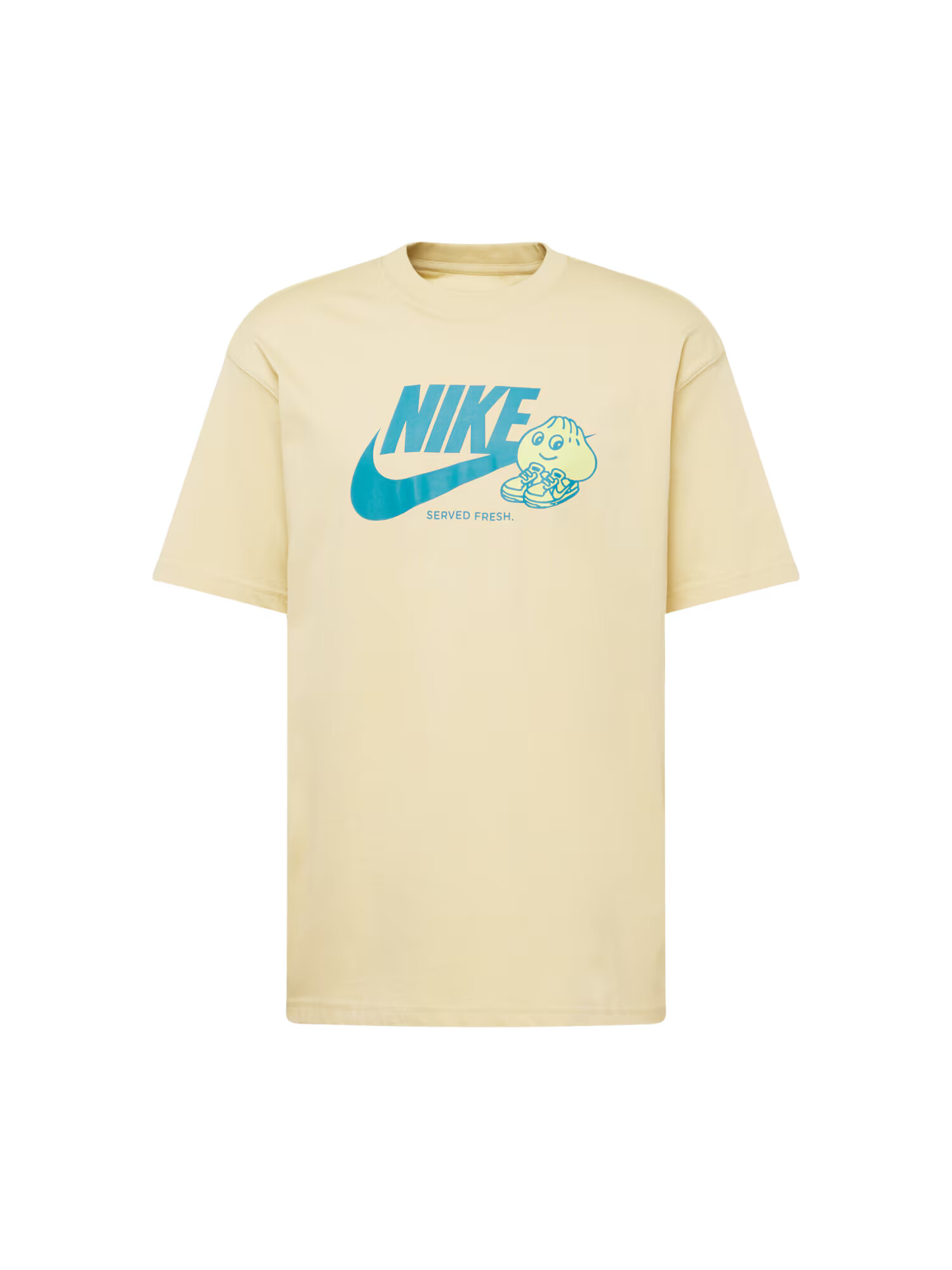 Nike Sportswear Majica cijansko modra / svetlo rumena - Pepit.si