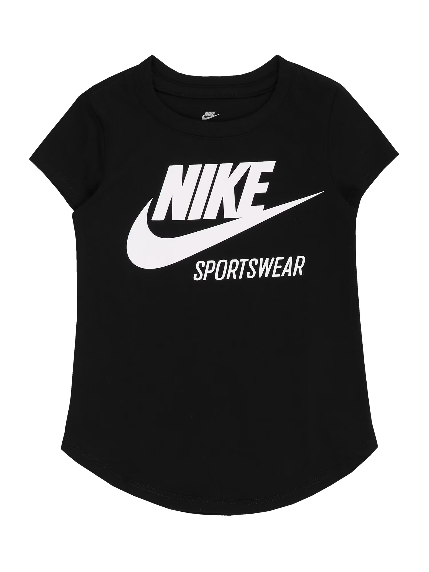 Nike Sportswear Majica črna / bela - Pepit.si