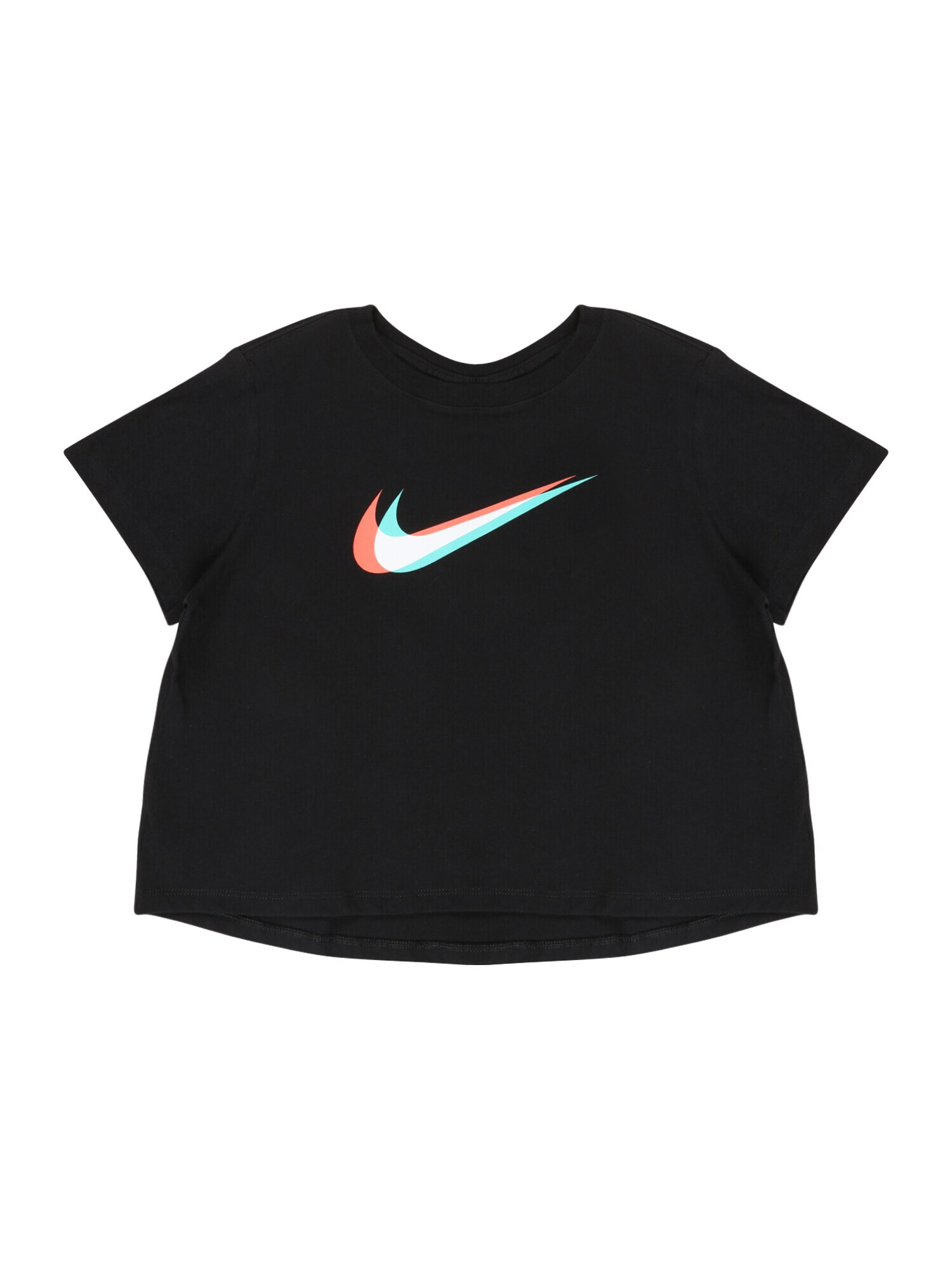 Nike Sportswear Majica črna / bela / nebeško modra / rdeča - Pepit.si