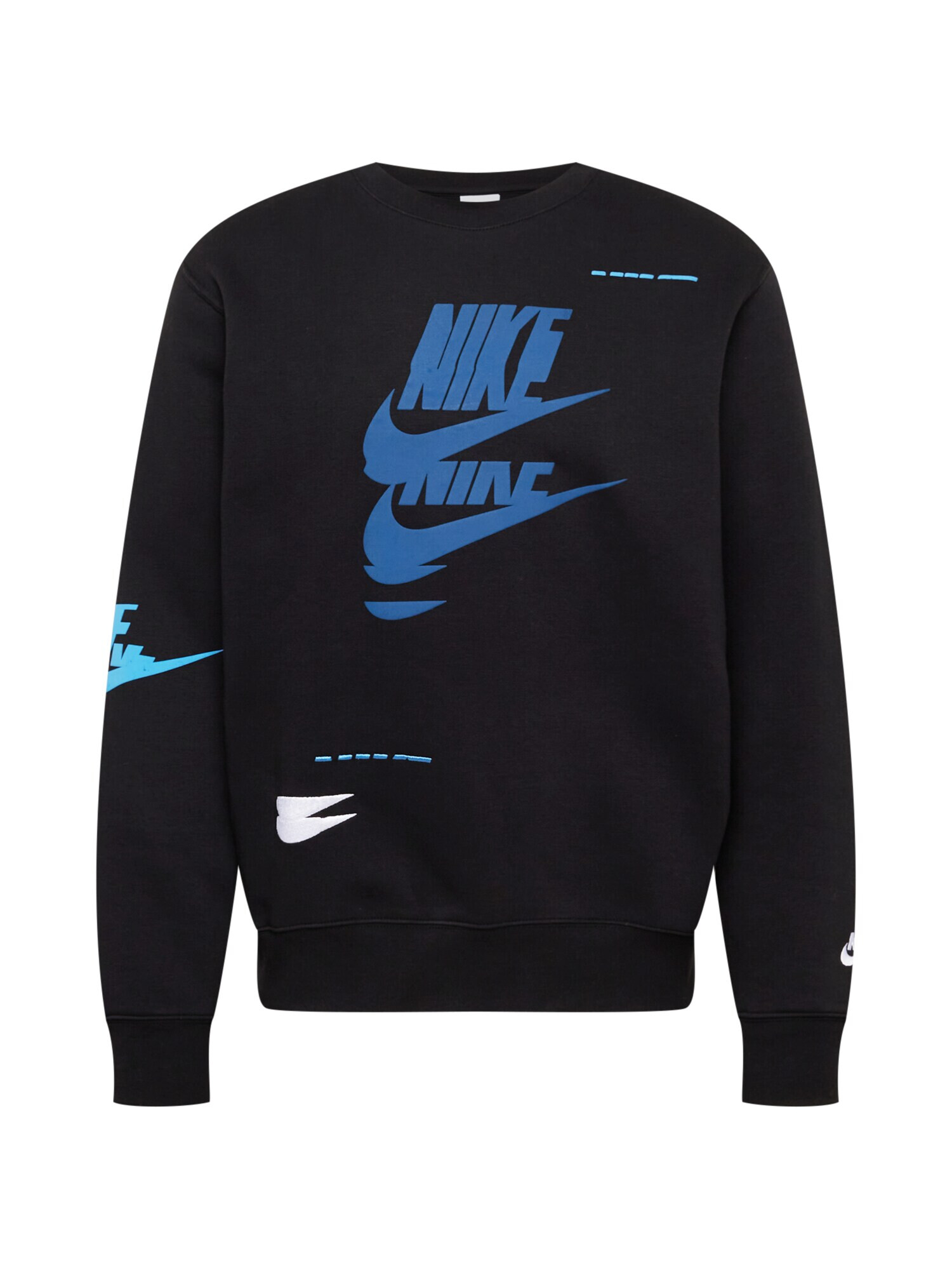 Nike Sportswear Majica črna / modra / bela - Pepit.si